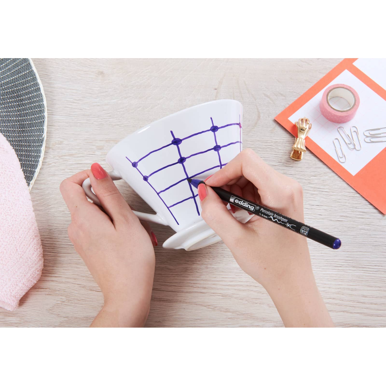 edding® 4200 Basic Porcelain Brush Pen Set, 6ct.