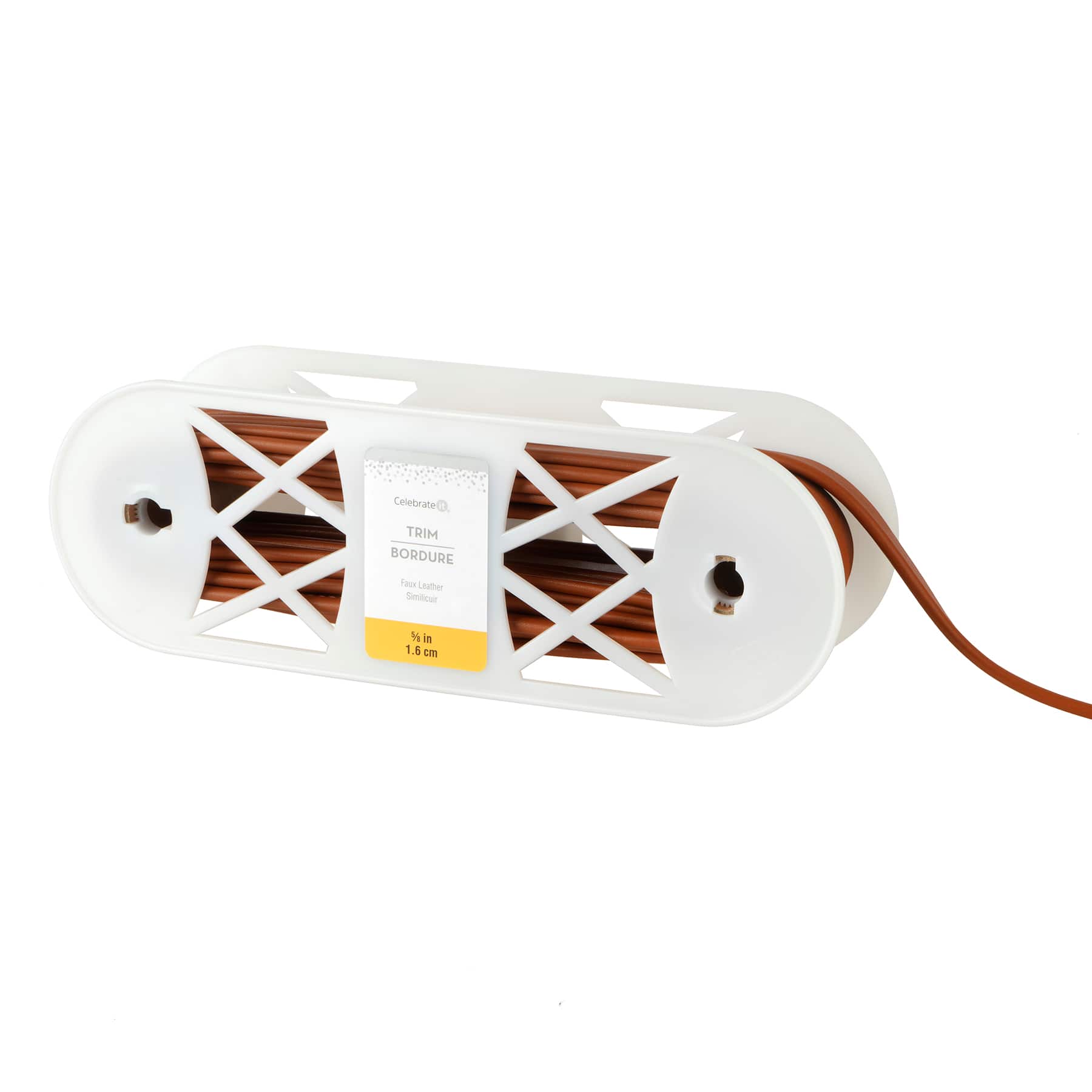 5/8&#x22; Faux Leather Trim Ribbon by Celebrate It&#xAE;