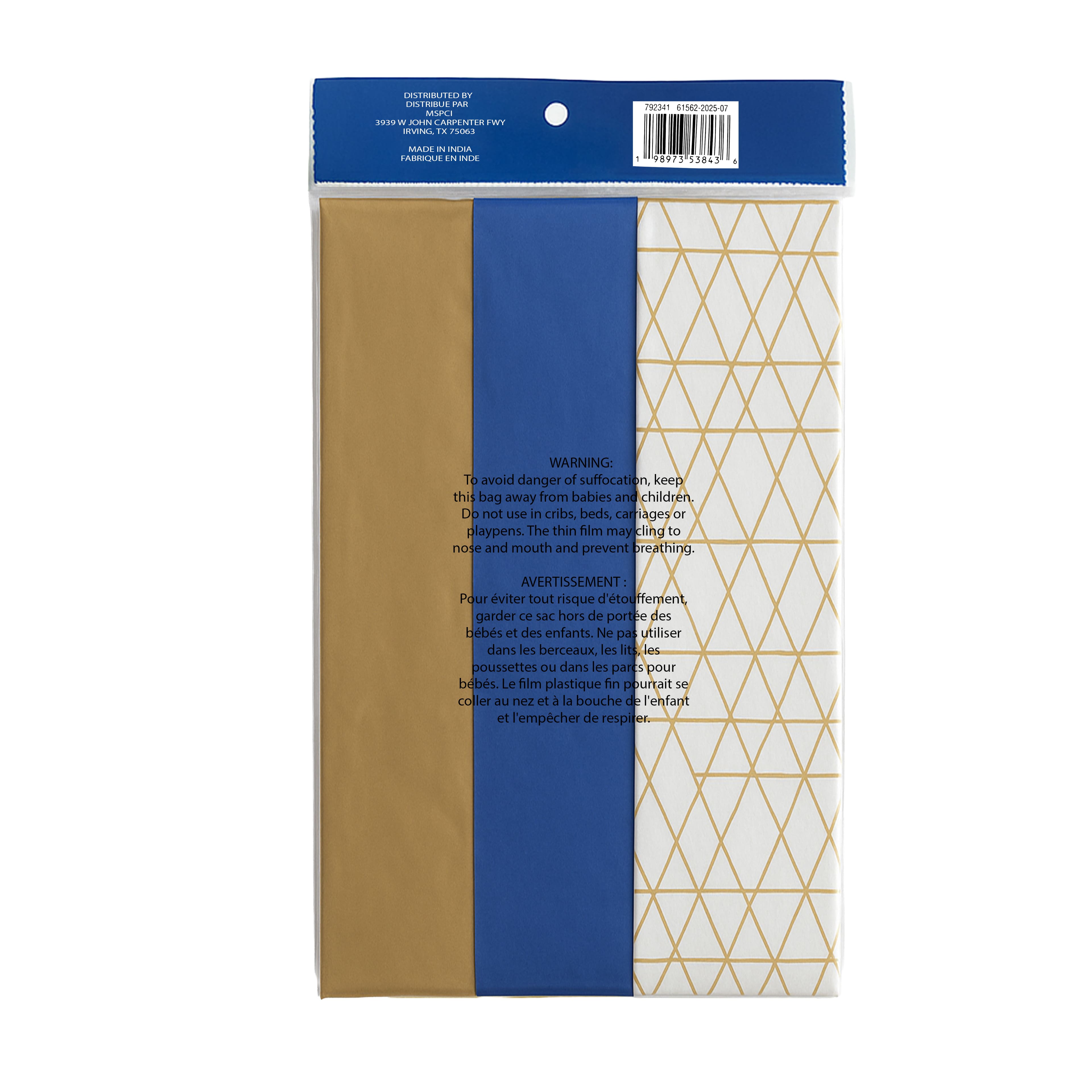 Blue, White &#x26; Gold Tissue Paper, 36ct. by Ashland&#xAE;