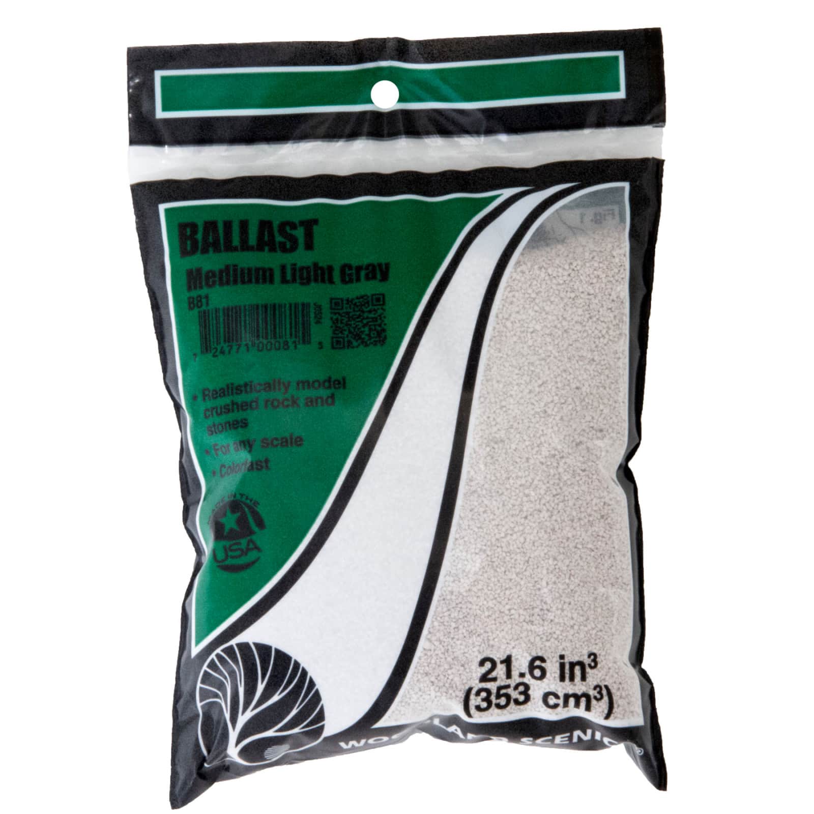 Woodland Scenics® Medium Light Gray Ballast & Coal Ground Cover