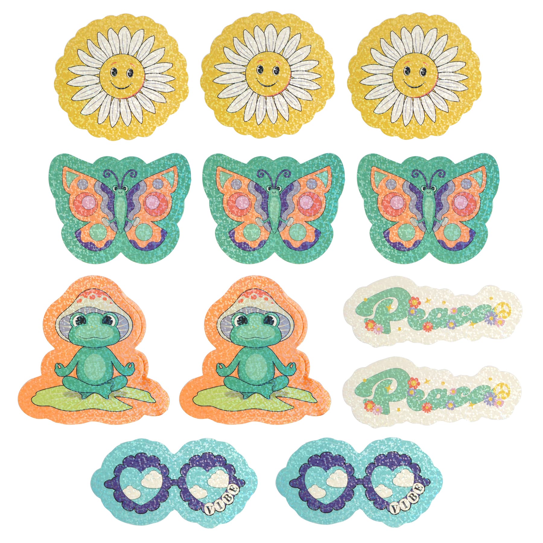 Glitter Peace Frog Sticker Value Pack by Creatology&#x2122;