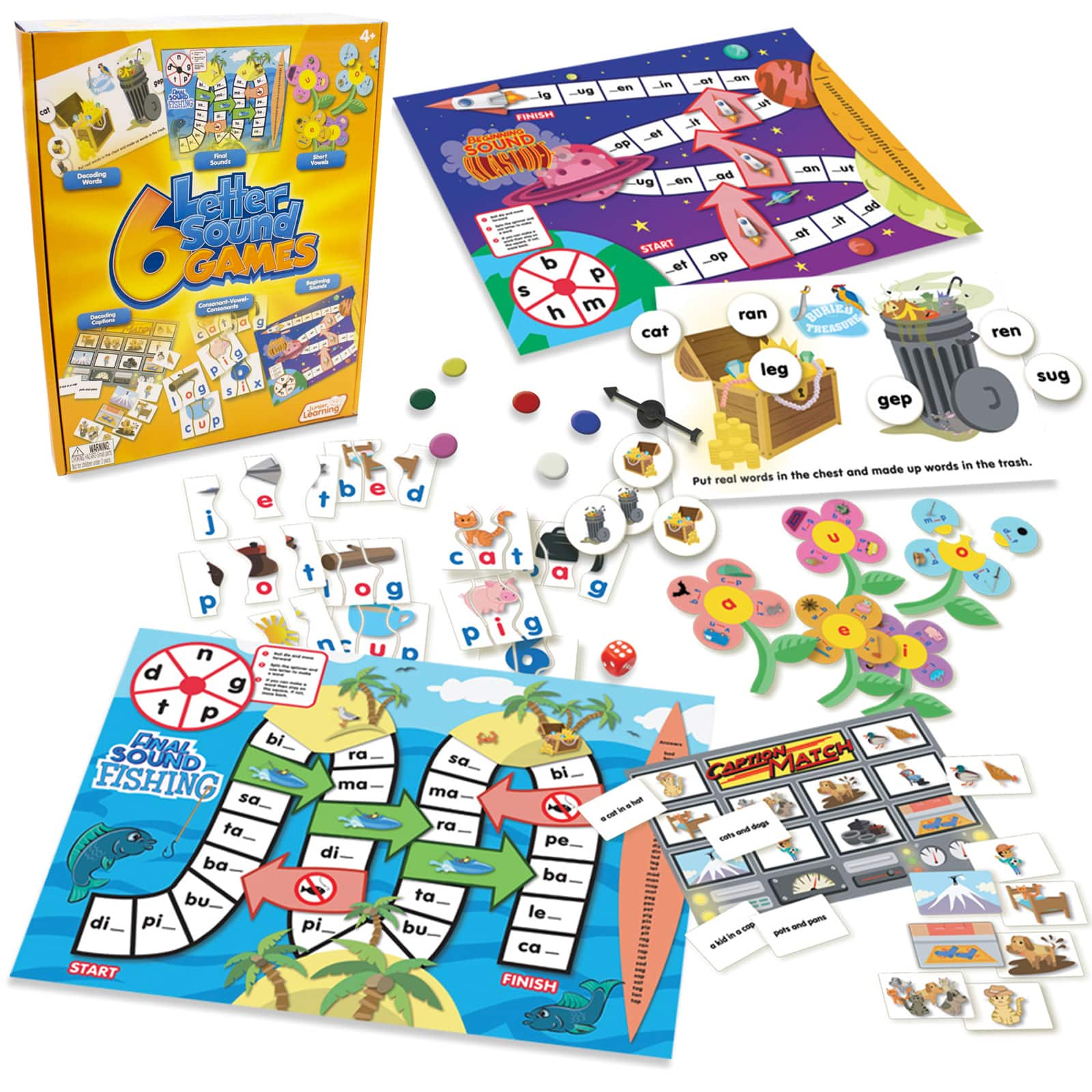 Junior Learning&#xAE; 6 Letter Sound Games