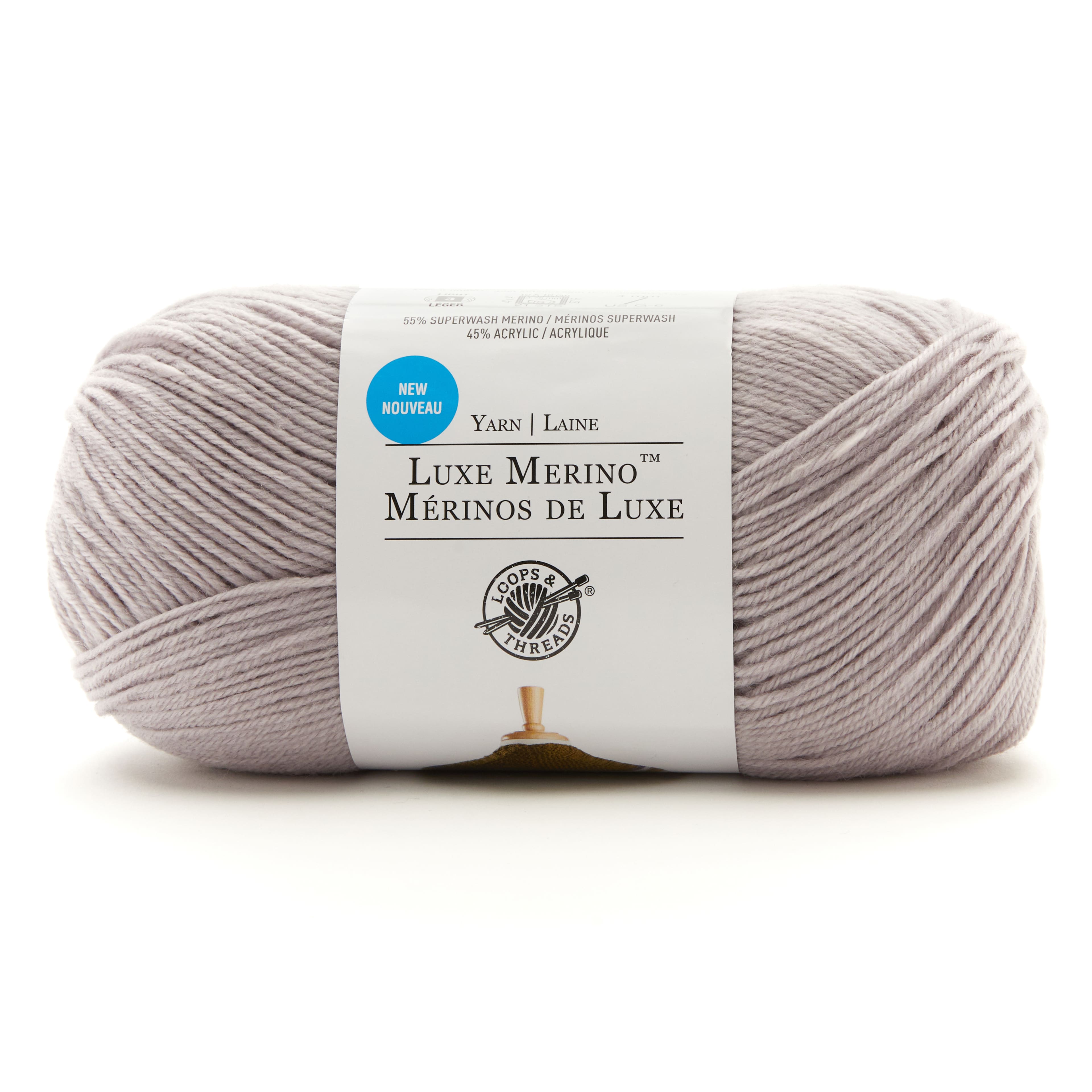 Luxe Merino&#x2122; Solid Yarn by Loops &#x26; Threads&#xAE;