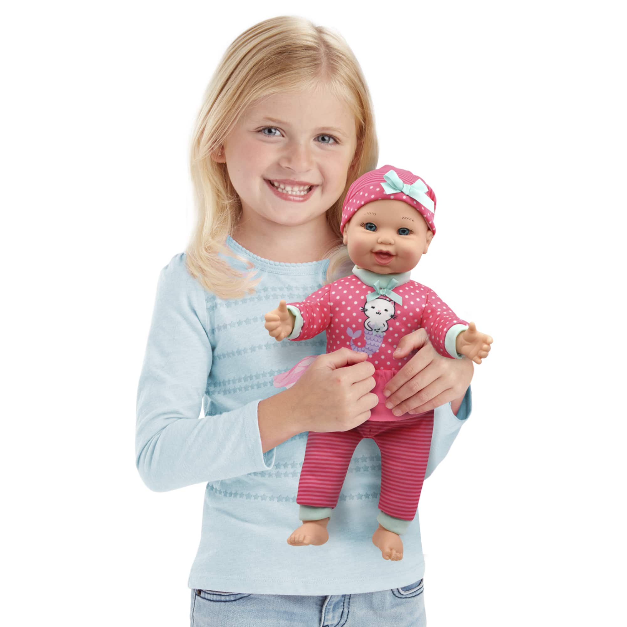 Little Darling 12&#x22; Soft Body Baby Doll With 6 Different Baby Sounds
