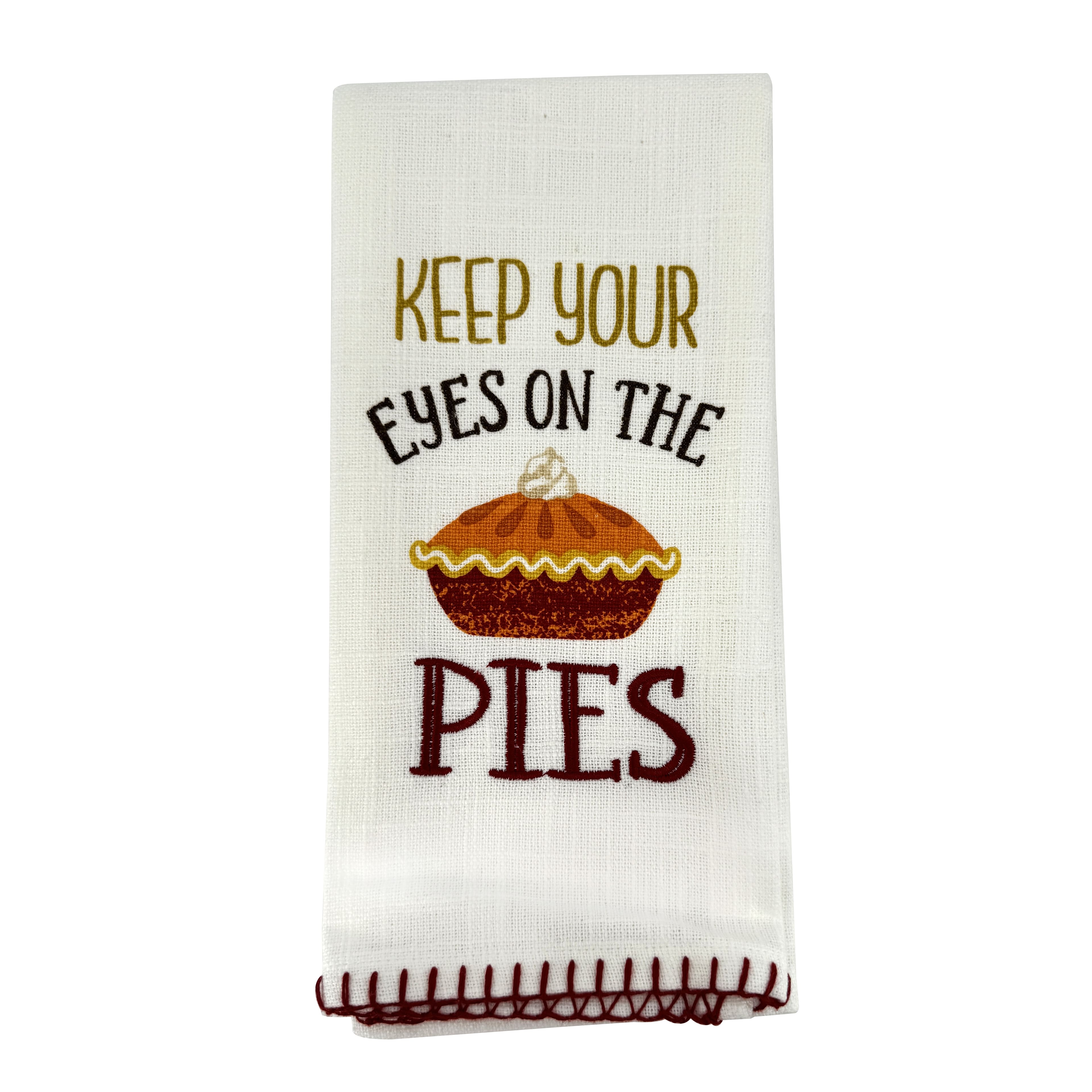 Keep Your Eyes on the Pies Tea Towel Set by Celebrate It&#xAE;