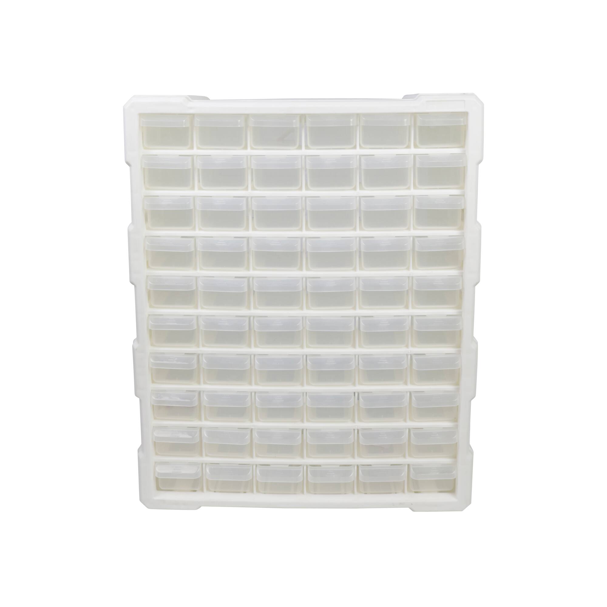 Everything Mary White 60 Drawer Plastic Organizer