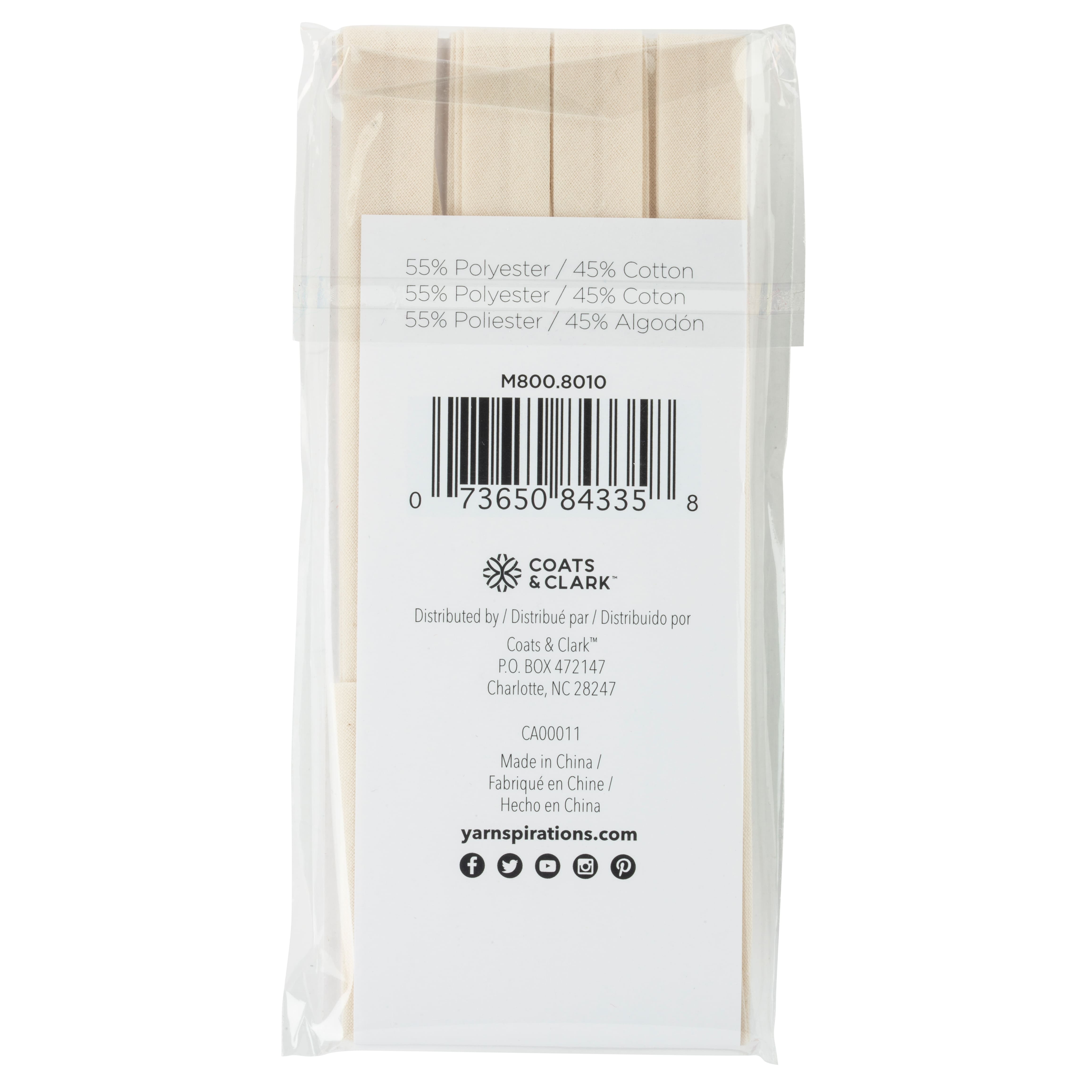 Coats &#x26; Clark&#x2122; Extra Wide Single Fold Bias Tape