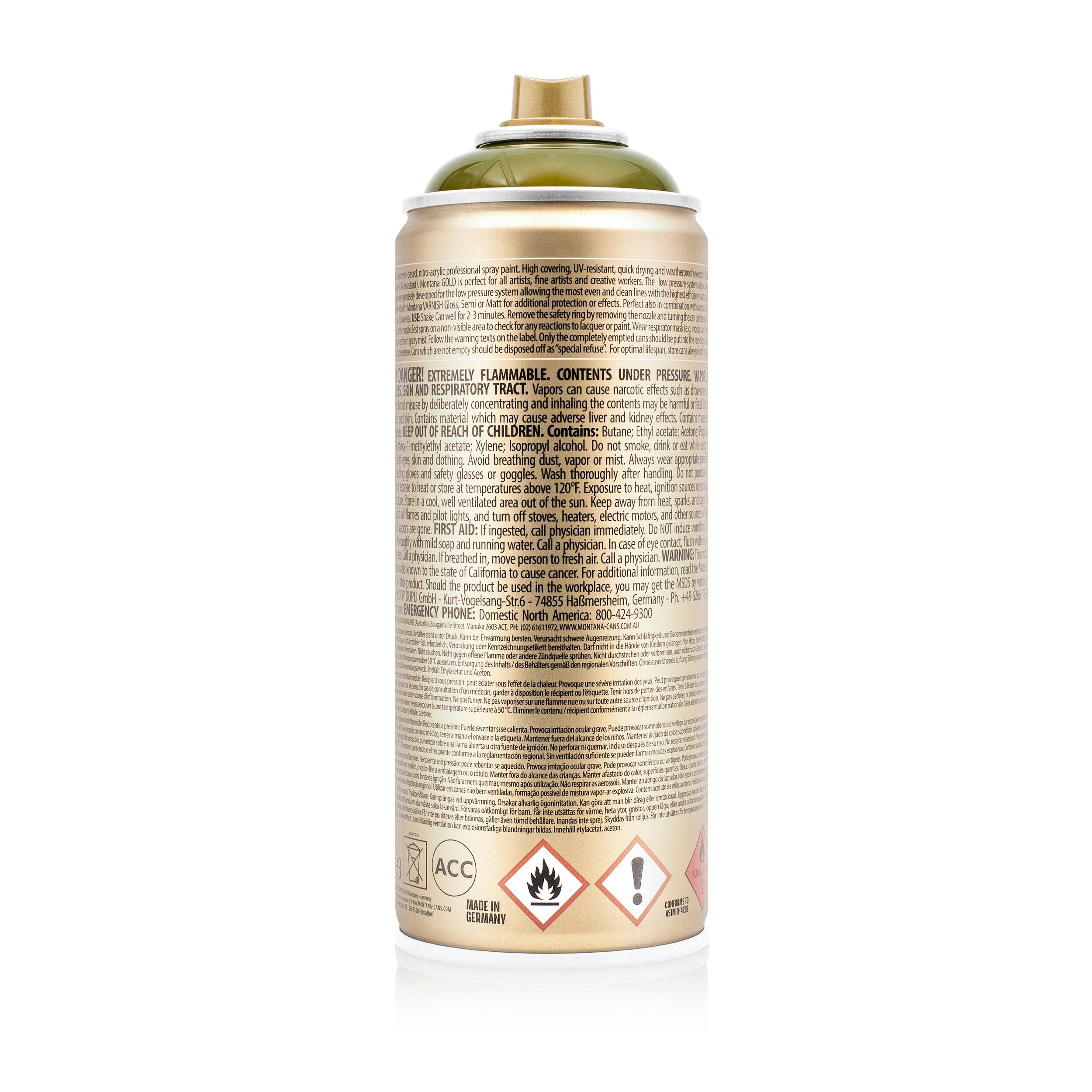 Montana&#x2122; Cans GOLD Transparent Spray Paint, 400mL