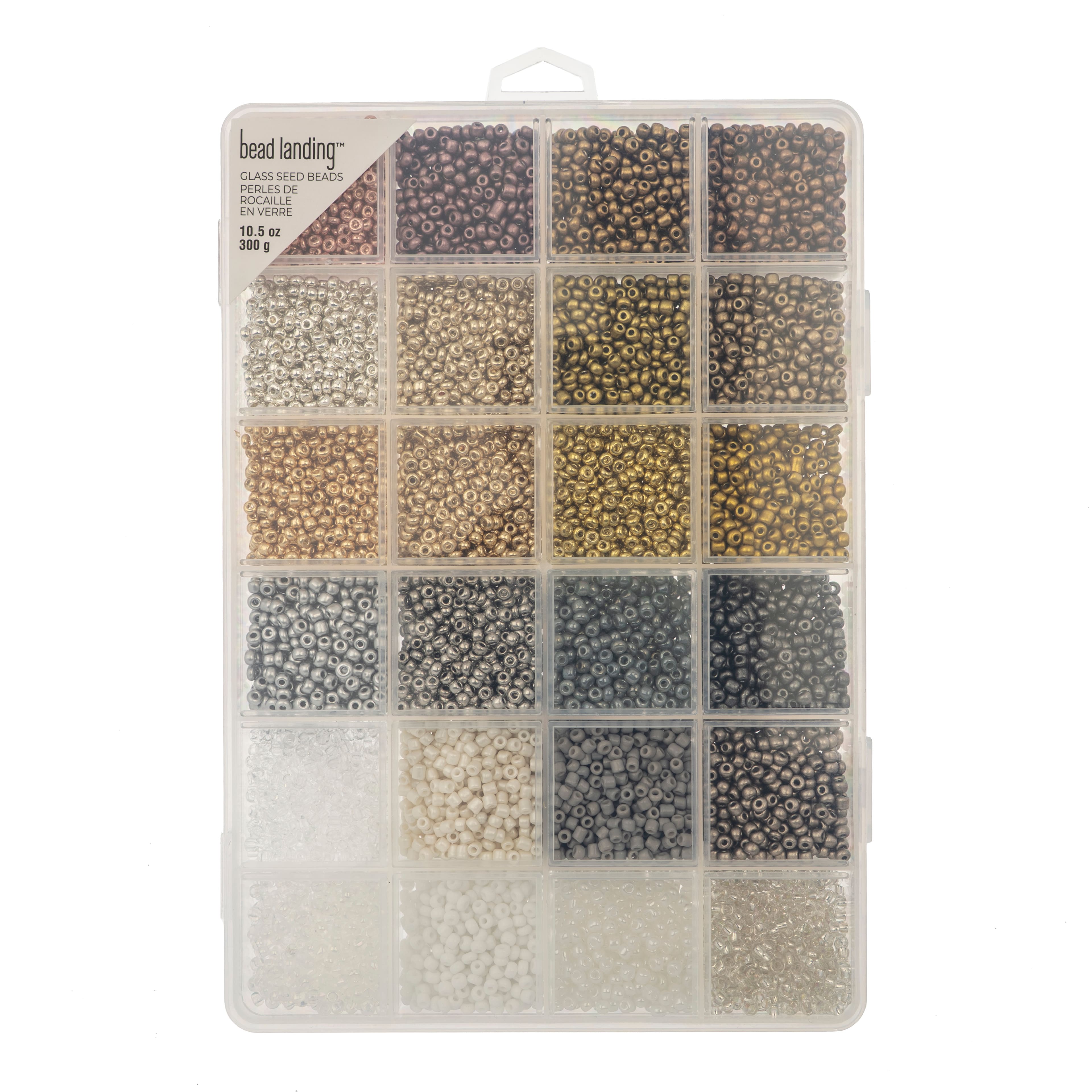 8/0 Neutral & Metallic Glass Seed Beads, 10.5oz. by Bead Landing™