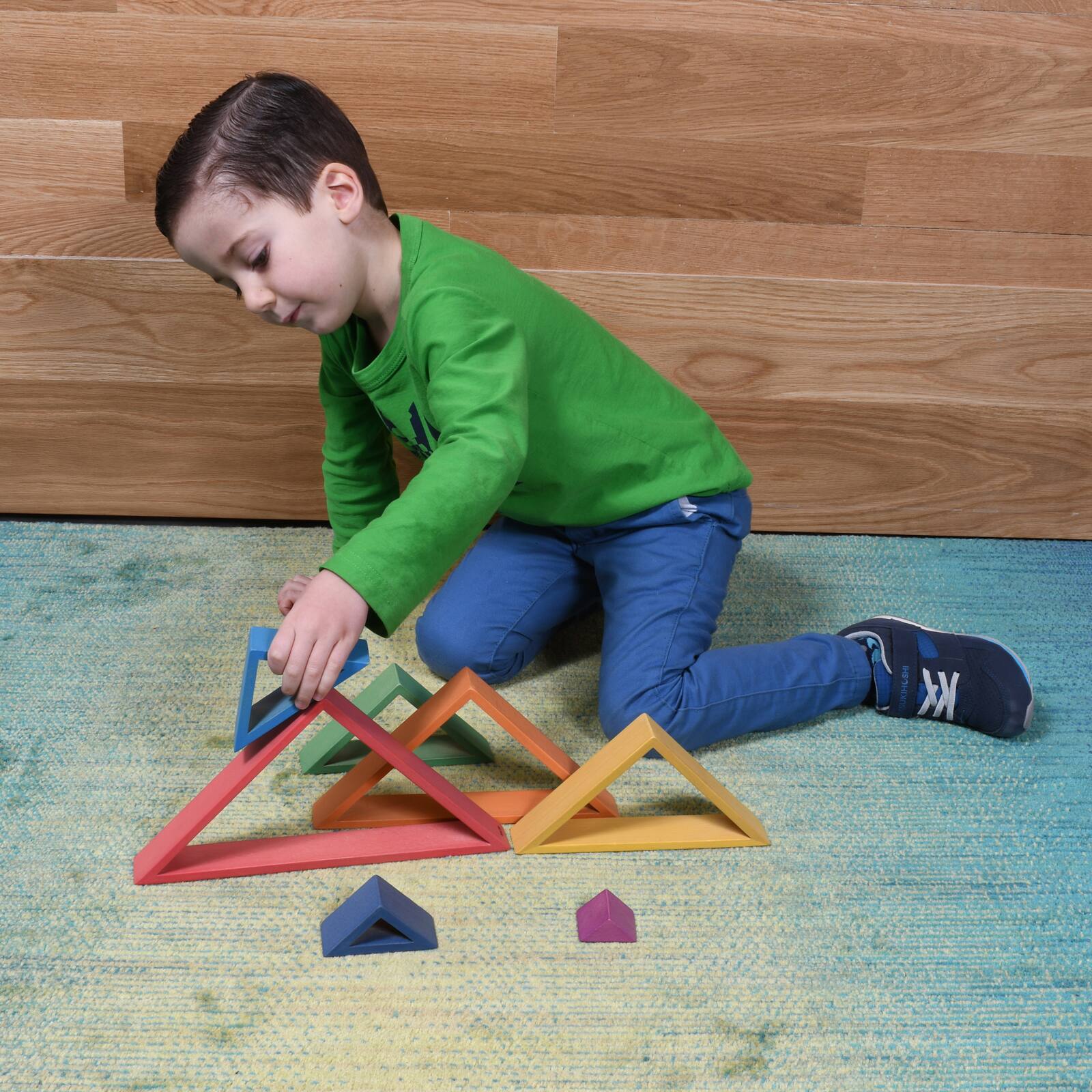 TickiT® Wooden Rainbow Architect Triangles