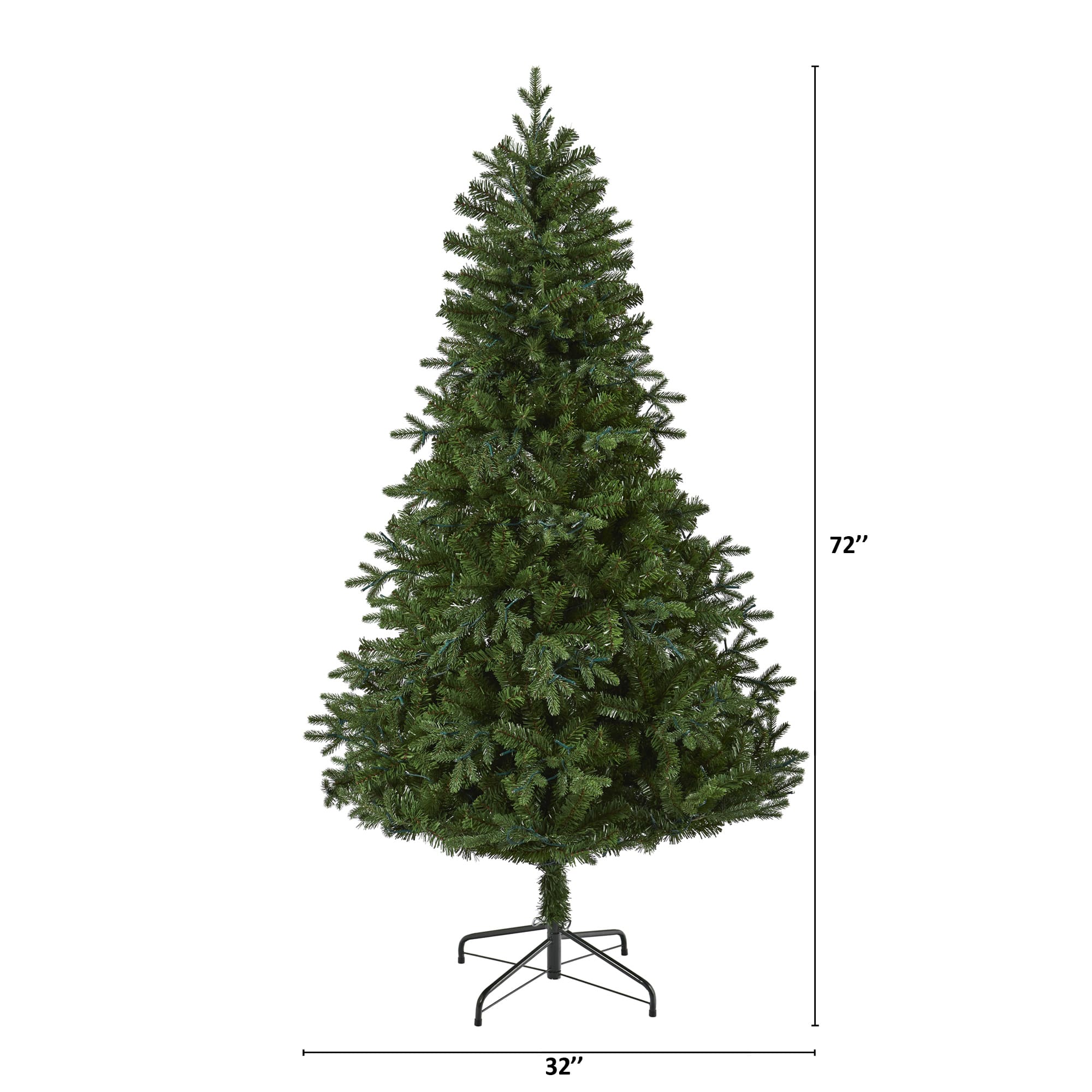 6ft. Pre-Lit Vermont Fir Artificial Christmas Tree with Clear LED Lights