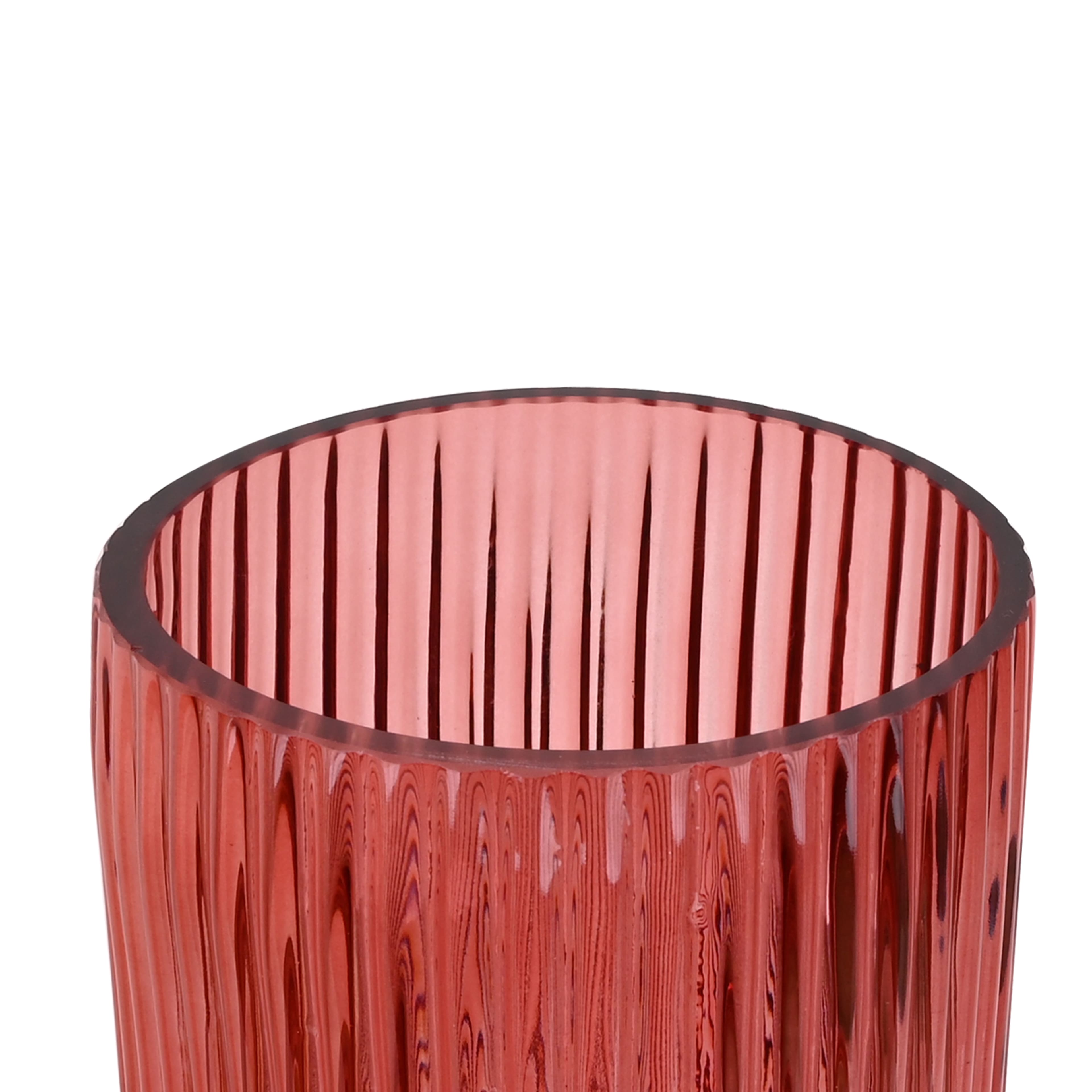 10&#x22; Tall Ribbed Glass Vase by Ashland&#xAE;