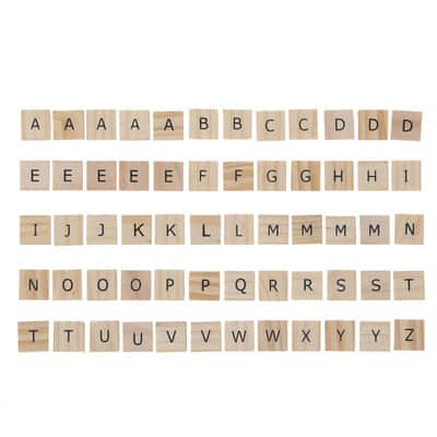 Buy in Bulk - 6 Packs: 60 ct. (360 total) Wood Alphabet Tiles by Make ...