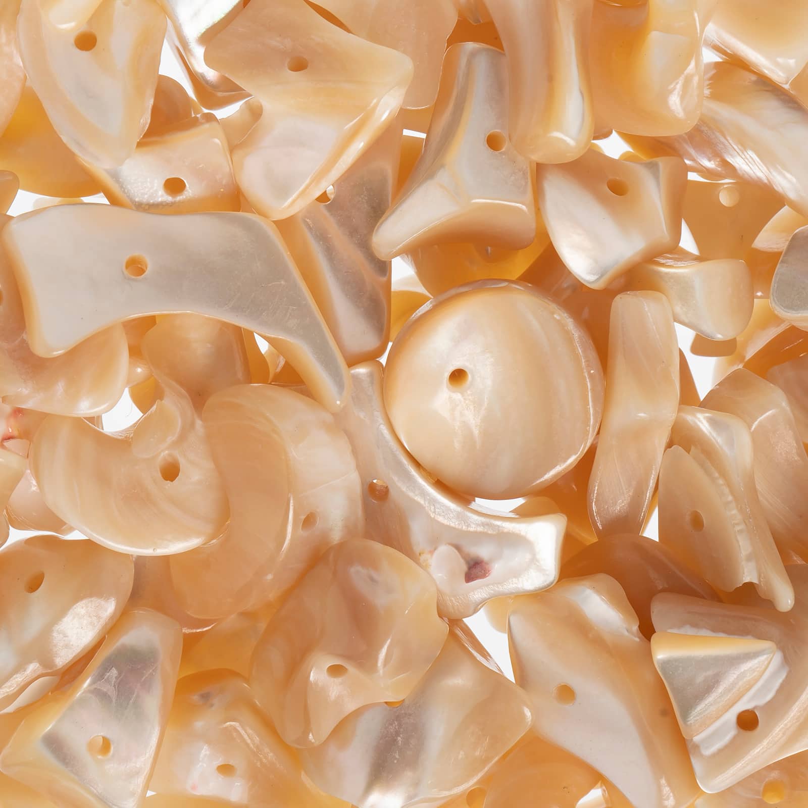 John Bead Natural Mother of Pearl Chip Beads, 24g