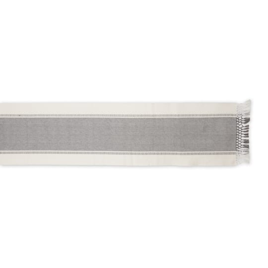 DII Farmhouse Braided Stripe Collezione Runner da Tavolo, Cotone, Blu Navy, 15x72 DII Farmhouse Braided Stripe Collezione Runner da Tavolo, Cotone, Blu Navy, 15x72