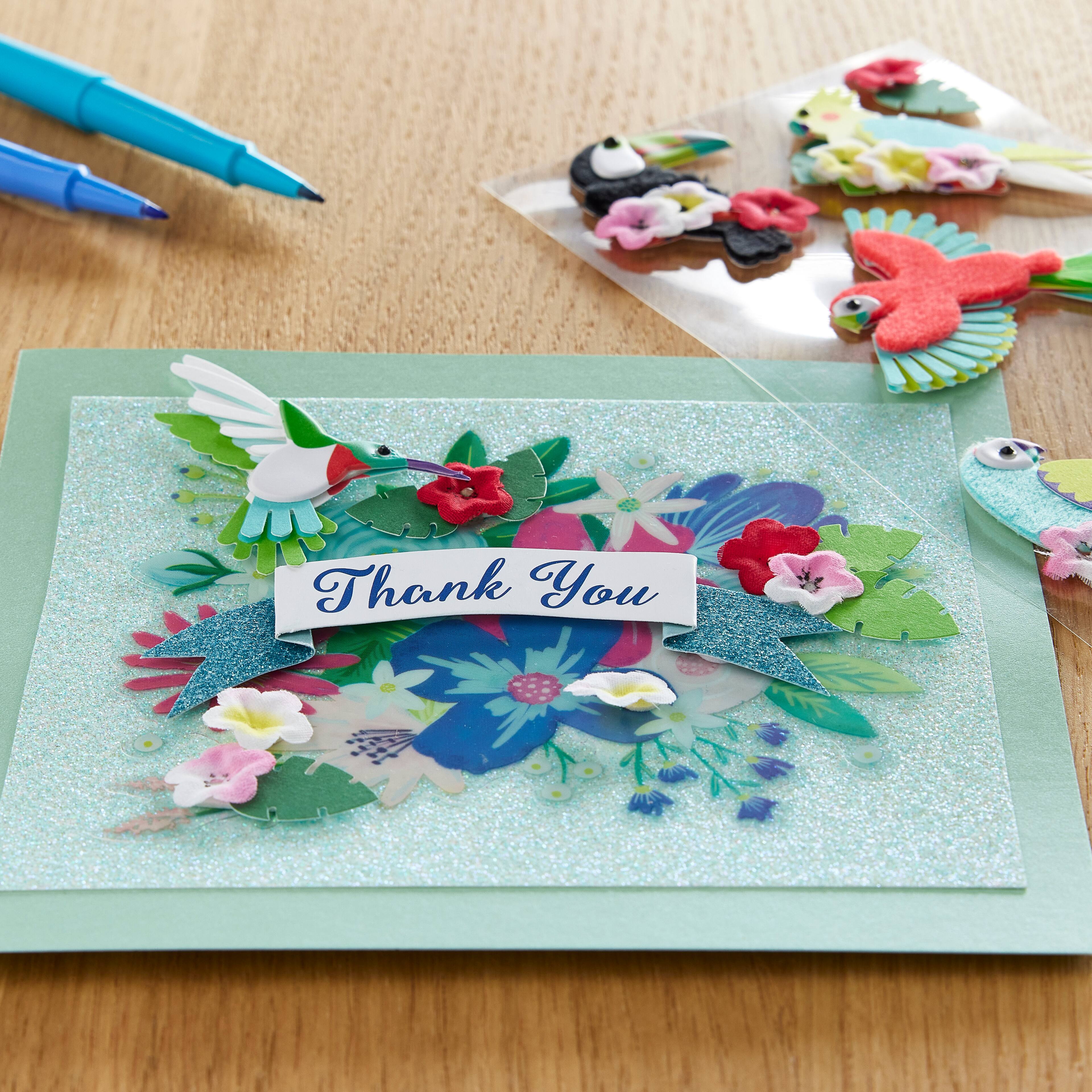 12 Pack: Thank You Card Sticker by Recollections&#x2122;