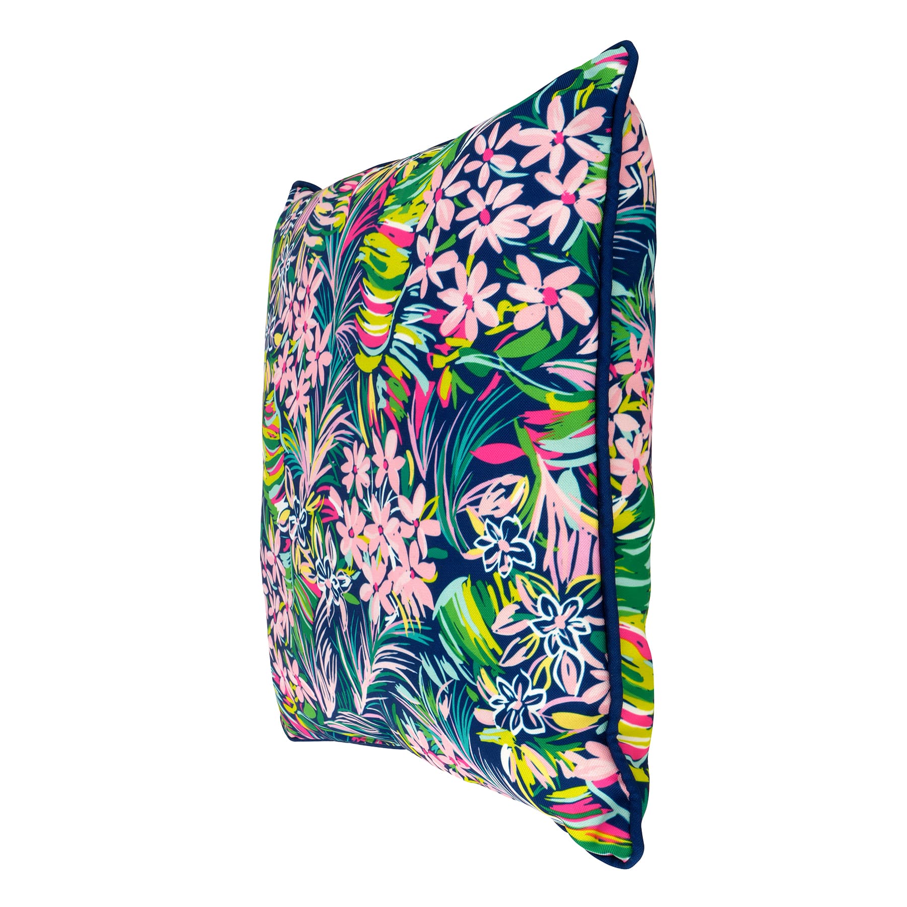 16&#x22; Blue Floral Outdoor Throw Pillow by Ashland&#xAE;