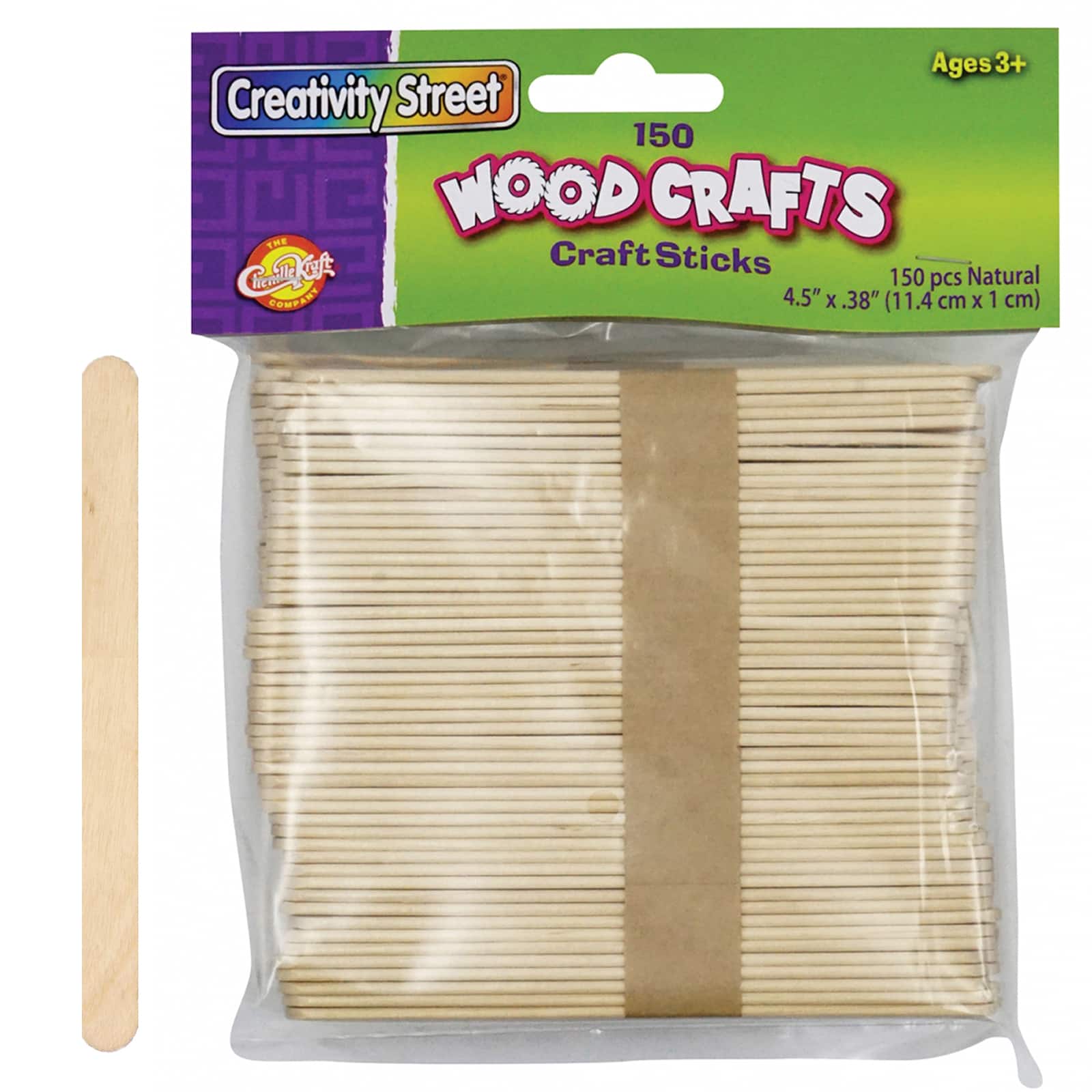 6 Packs: 12 Packs 150 ct. (10,800 total) Creativity Street® Natural Wood Craft Sticks