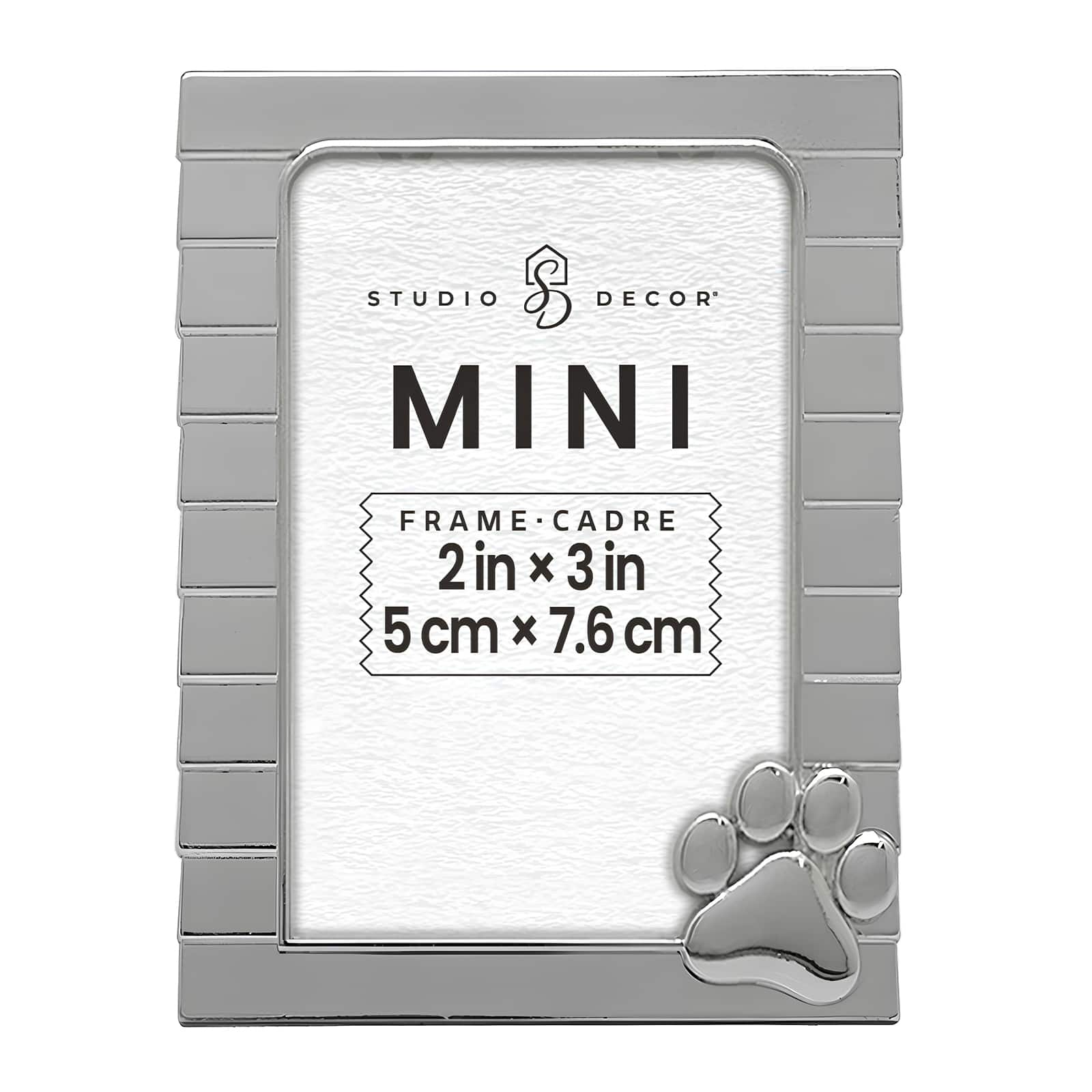 Mini Silver Paw Frame by Studio D&#xE9;cor&#xAE;