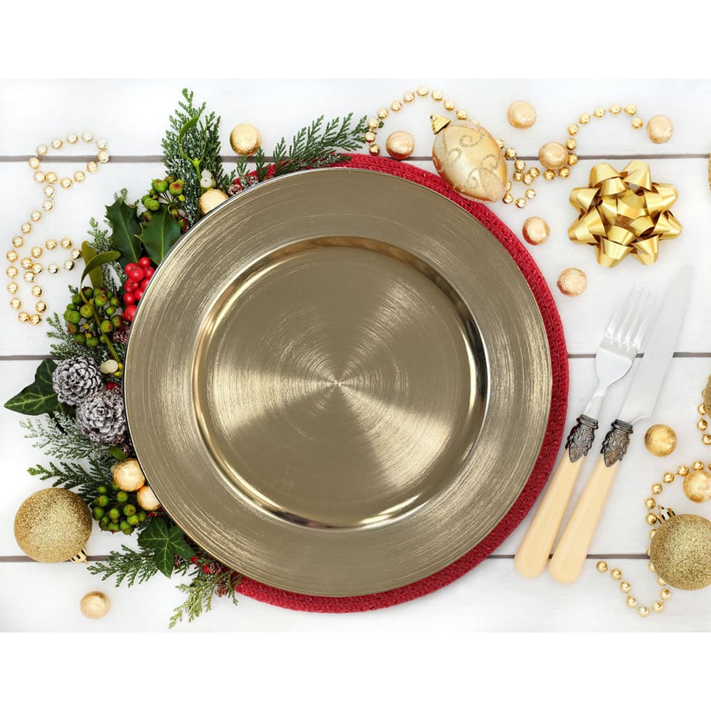 Champagne Charger Plate by Celebrate It&#x2122;