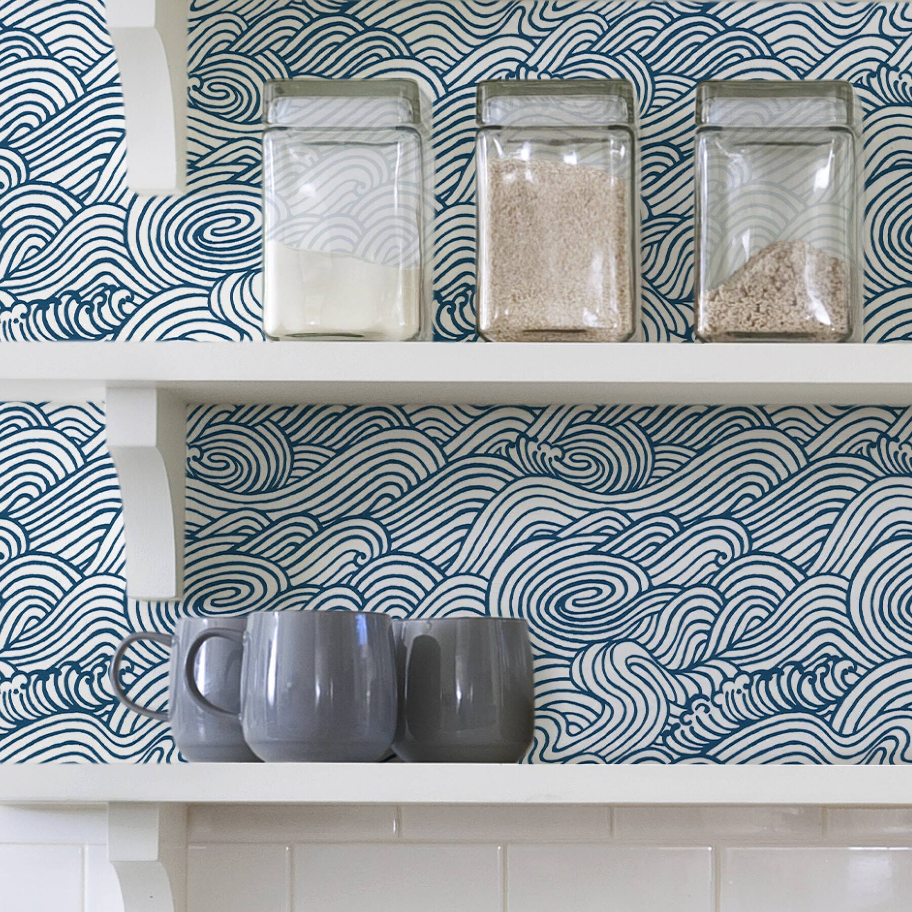 NuWallpaper Navy Saybrook Peel & Stick Wallpaper Michaels