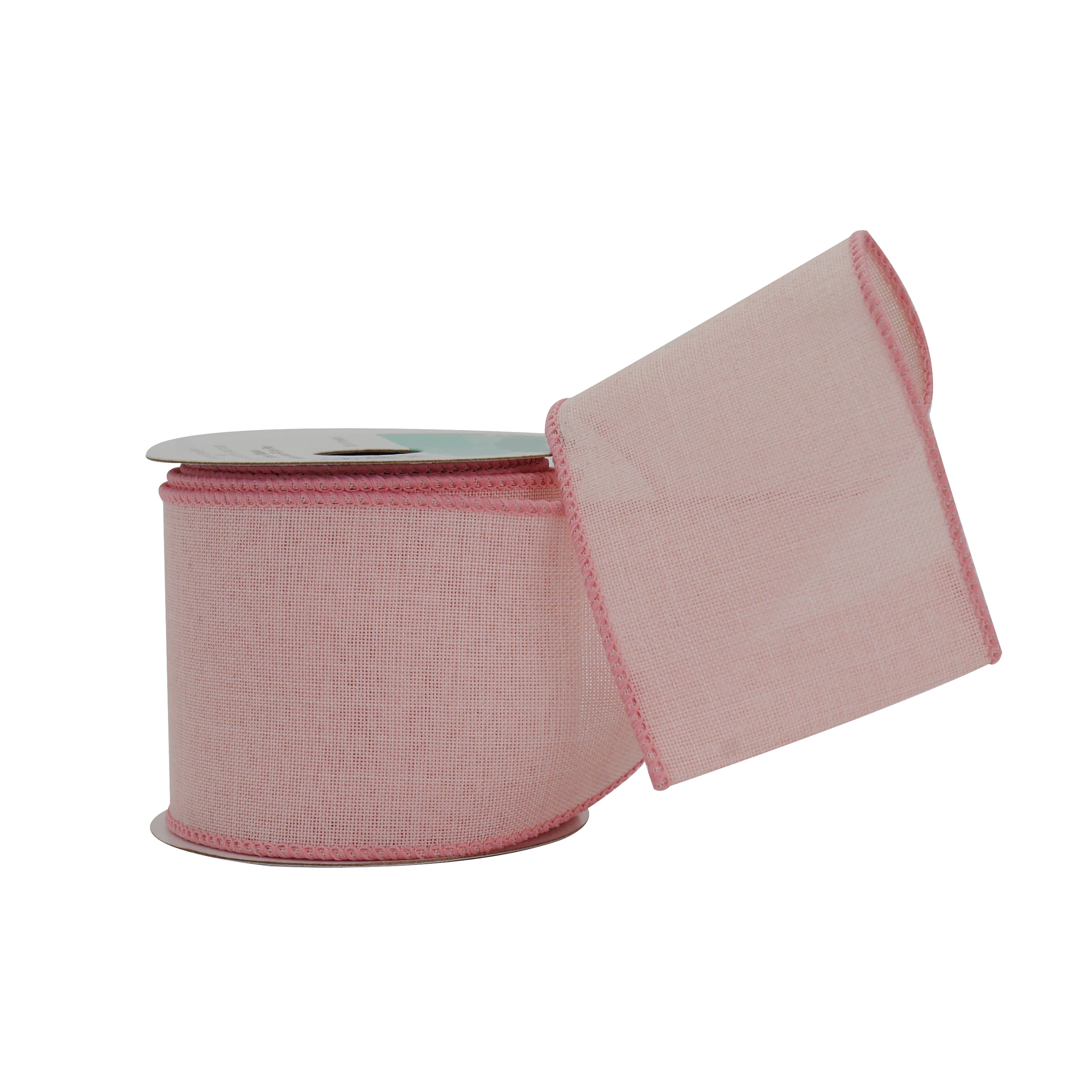 2.5&#x22; x 3yd. Light Pink Wired Faux Burlap Ribbon by Celebrate It&#xAE; Hot Buy!
