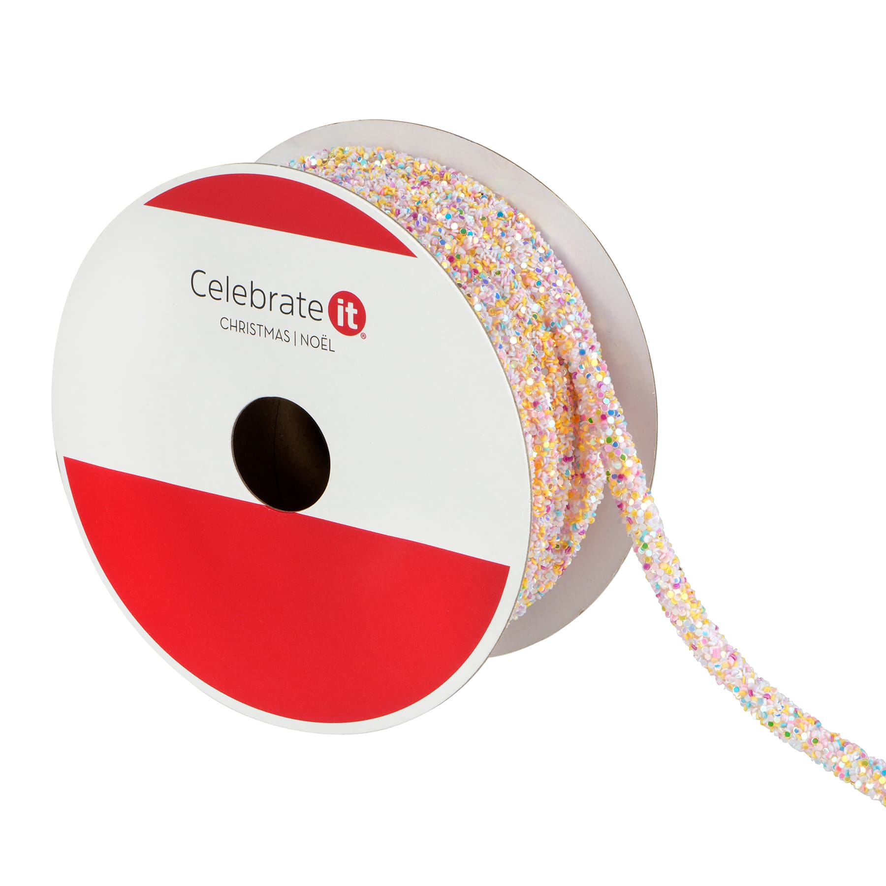 1/4&#x22; x 15ft. Pink Glitter Rope Ribbon by Celebrate It&#xAE;