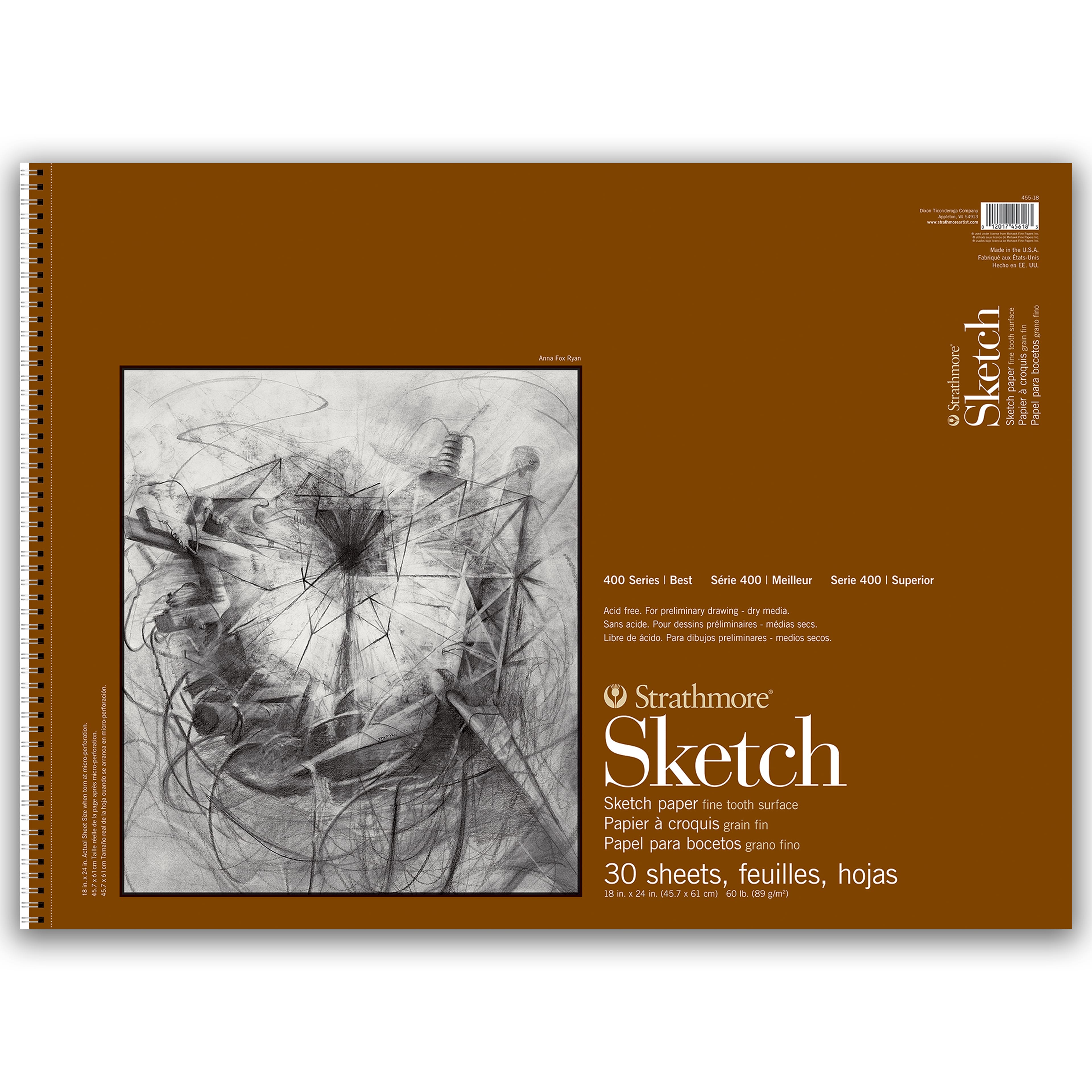 Strathmore&#xAE; 400 Series Sketch Paper Pad, 18&#x22; x 24&#x22;