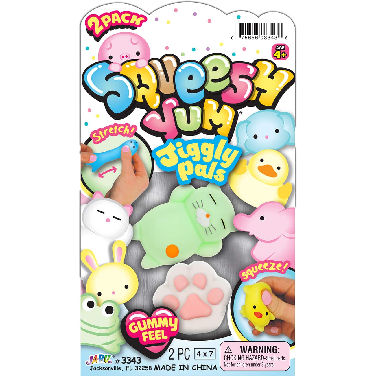 36 Packs: 2 ct. (72 total) Ja-Ru&#xAE; Squeesh Yum&#xAE; Jiggly Pals