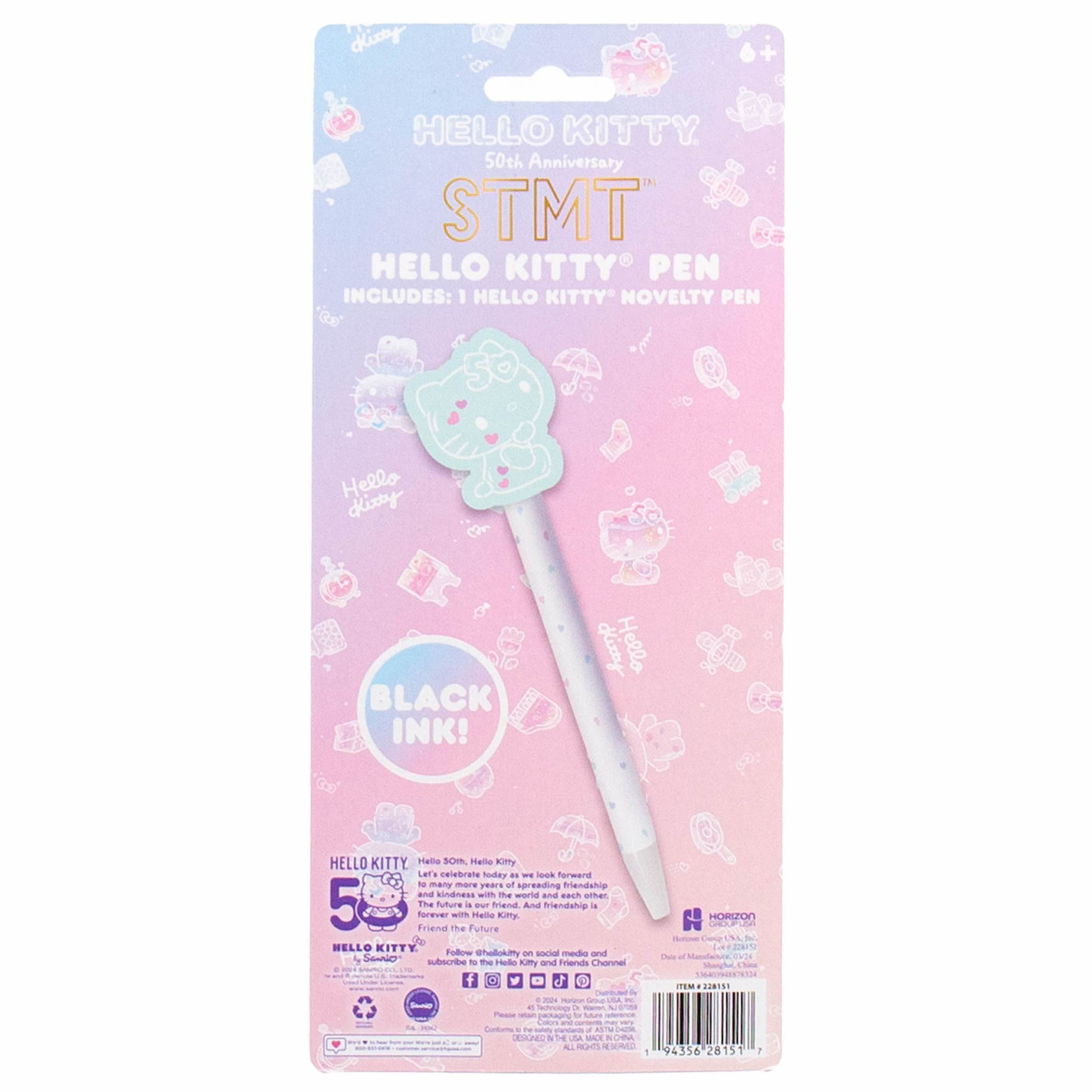 STMT&#xAE; Hello Kitty&#xAE; 50th Anniversary Blue Novelty Pen