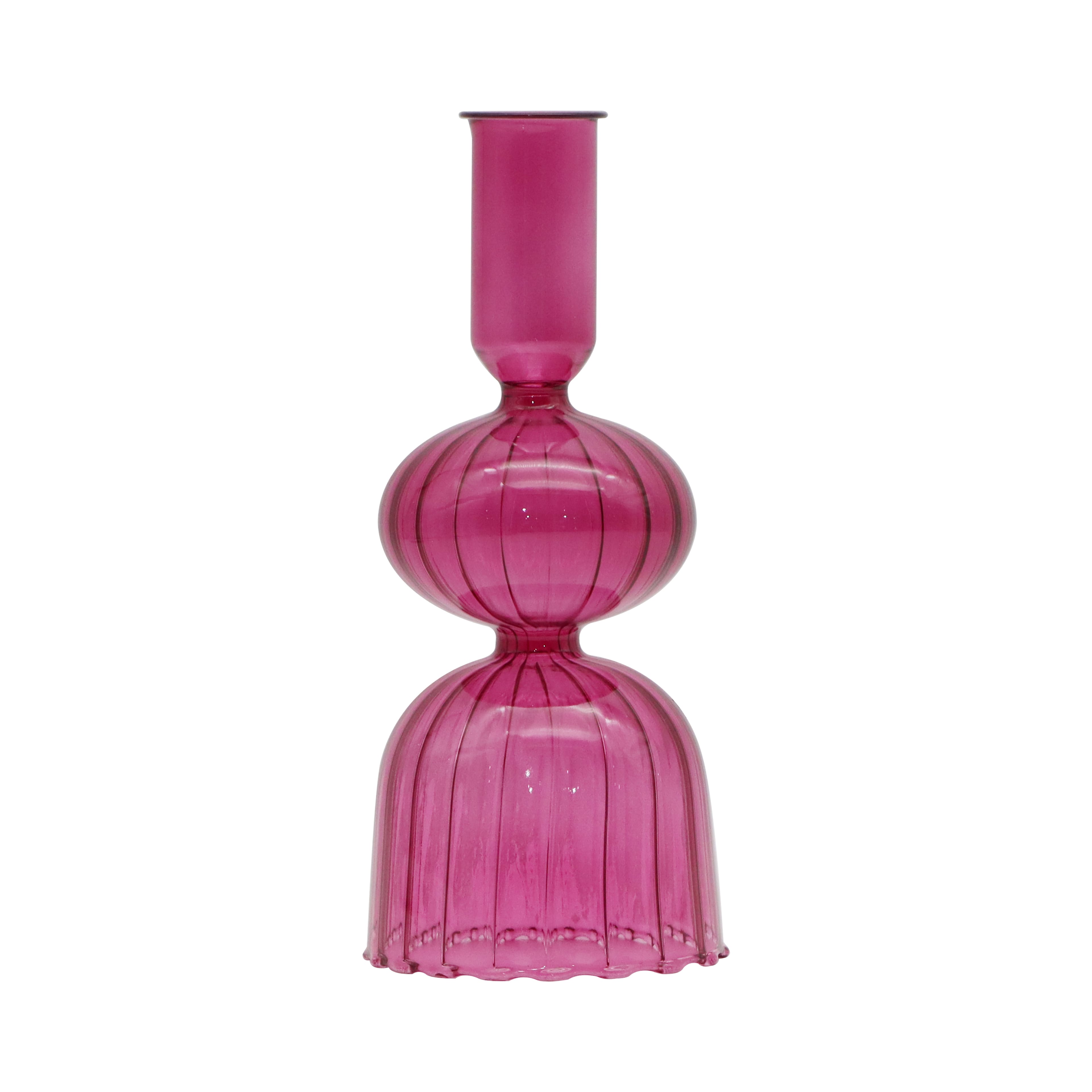 6.5&#x22; Round Tiered Glass Taper Candle Holder by Ashland&#xAE;