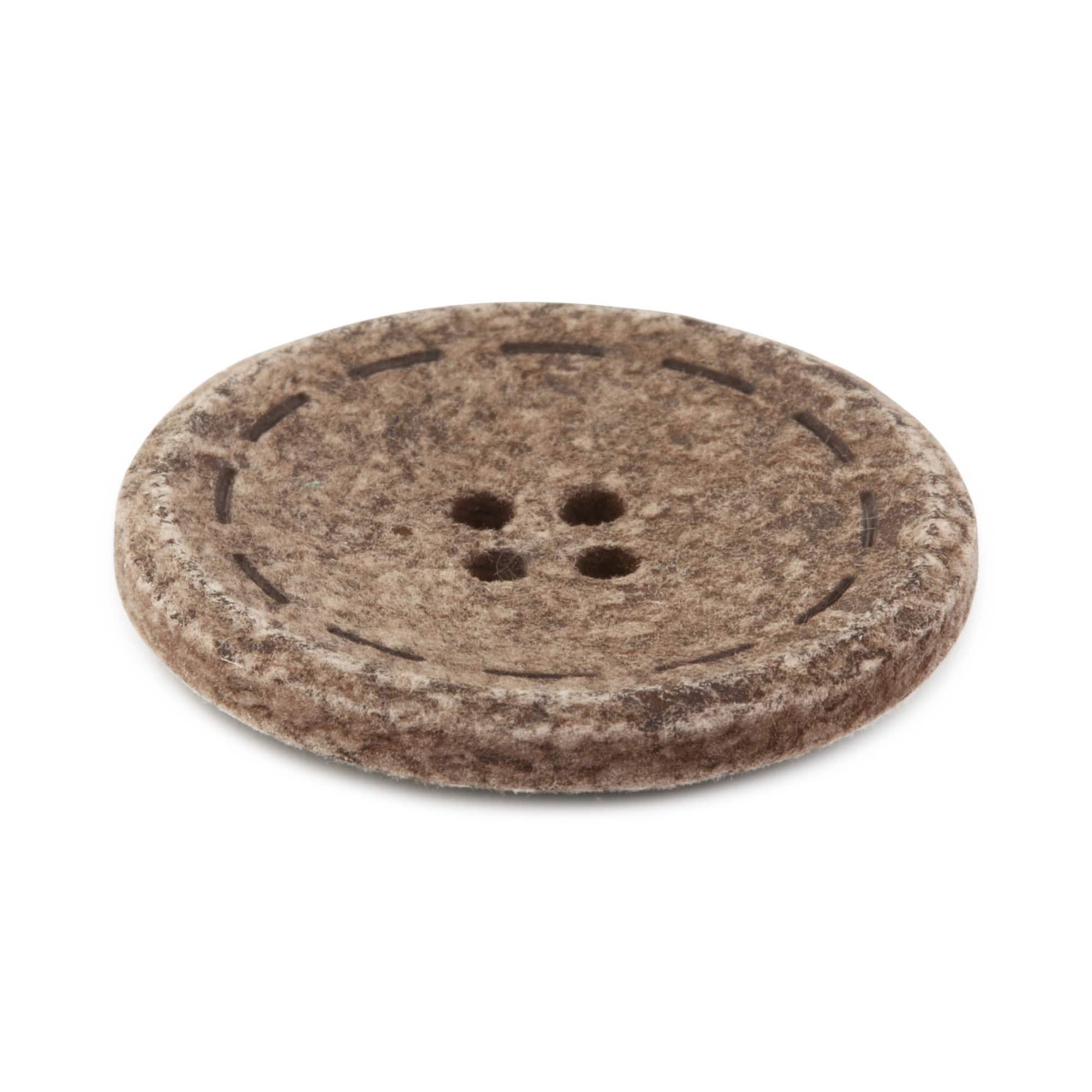 Dritz&#xAE; 30mm Recycled Cotton Round Stitch Button, 3ct.