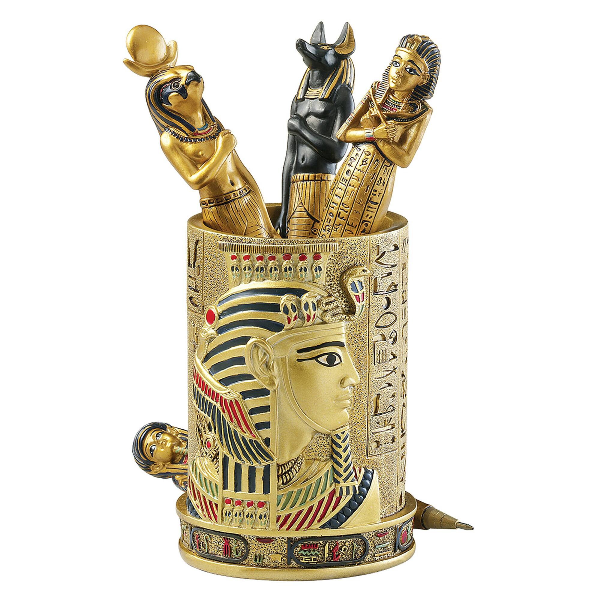 4.5&#x22; Egyptian Pharaoh Pen Vessel