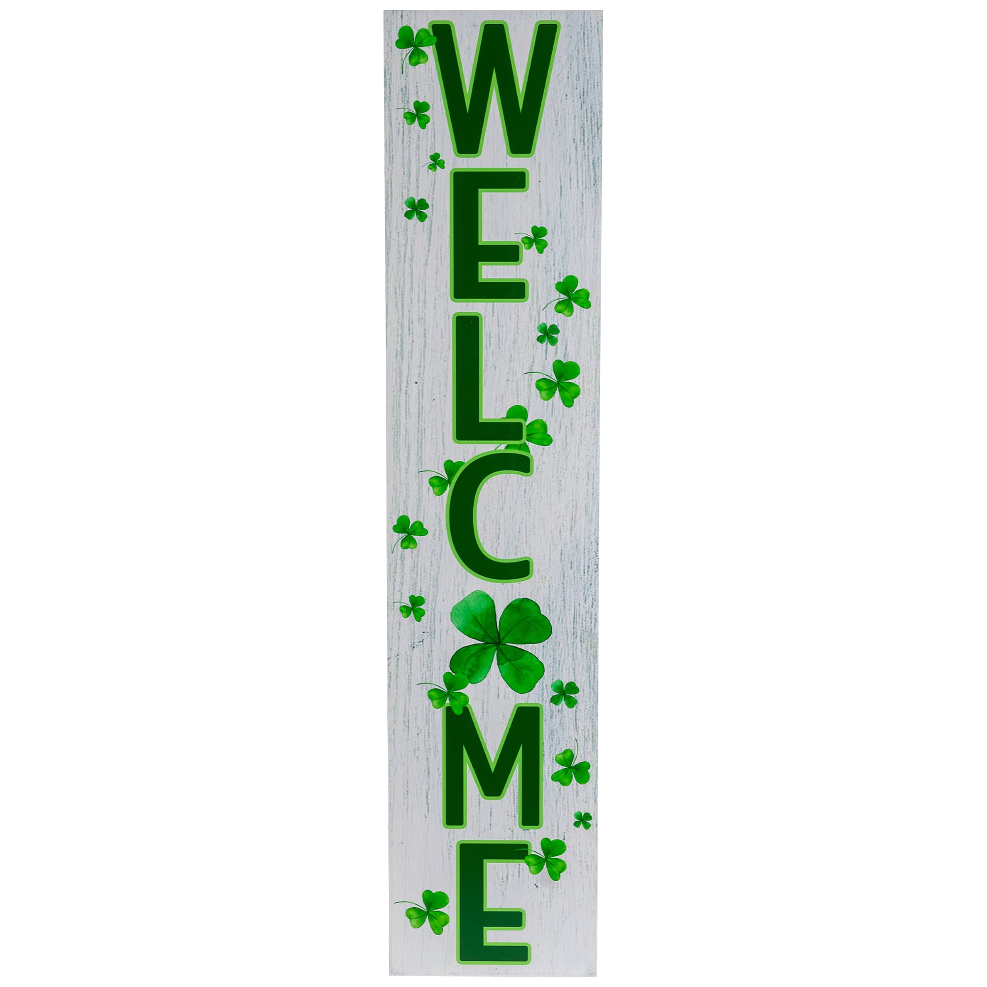 35.75&#x22; Shamrocks Welcome Wall Sign