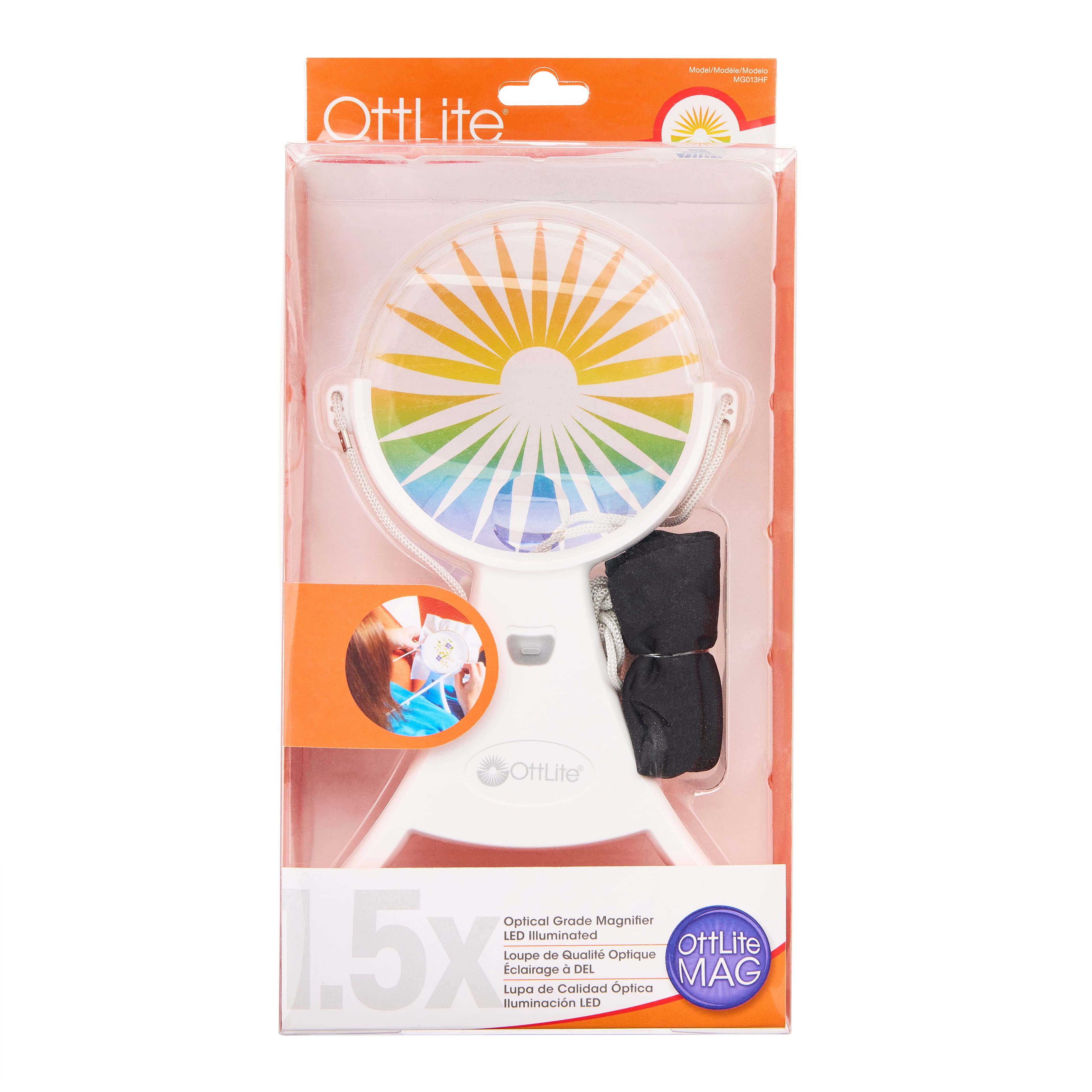 OttLite&#xAE; 4&#x22; Hands-Free LED Magnifier