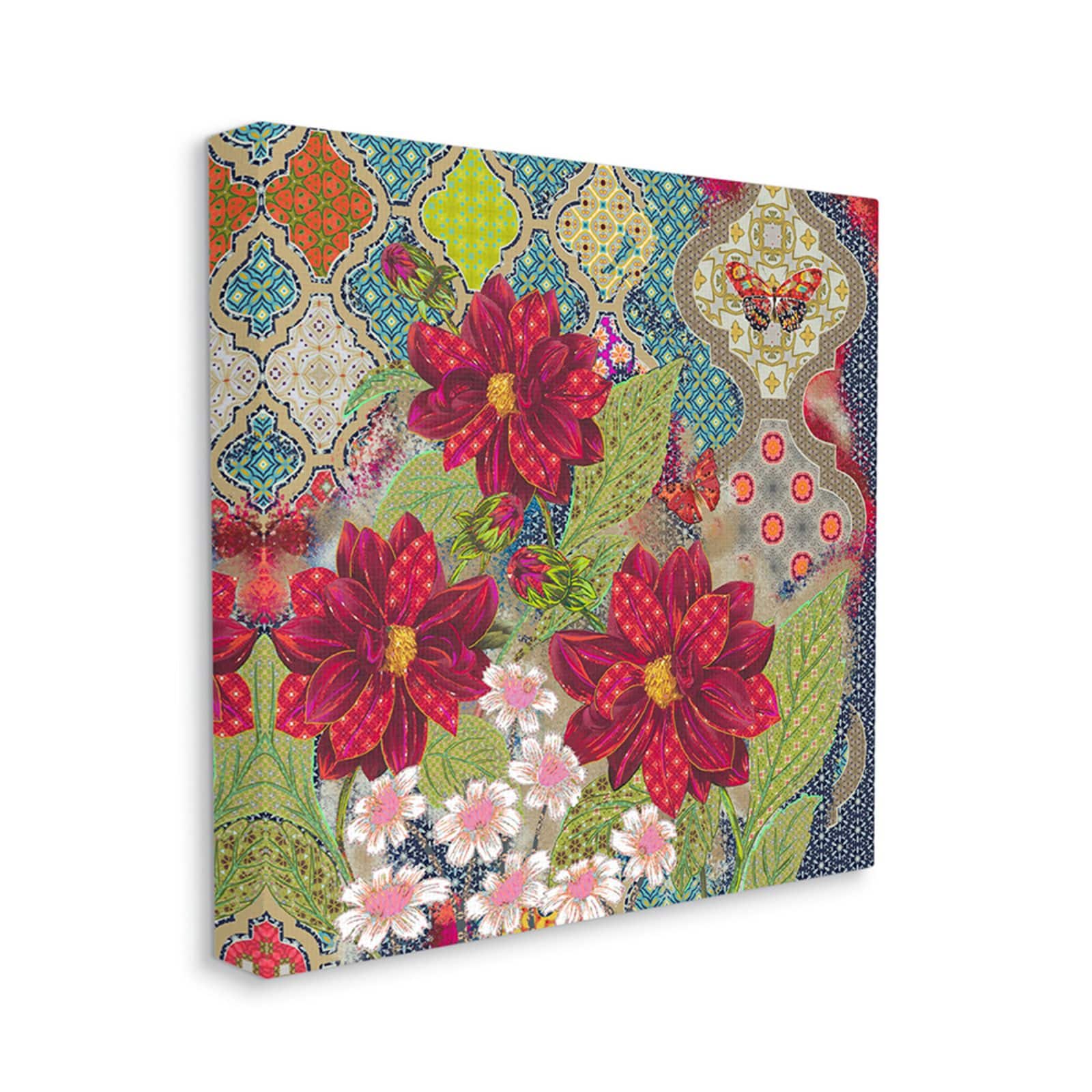 Stupell Industries Abstract Floral & Butterfly Wall Art