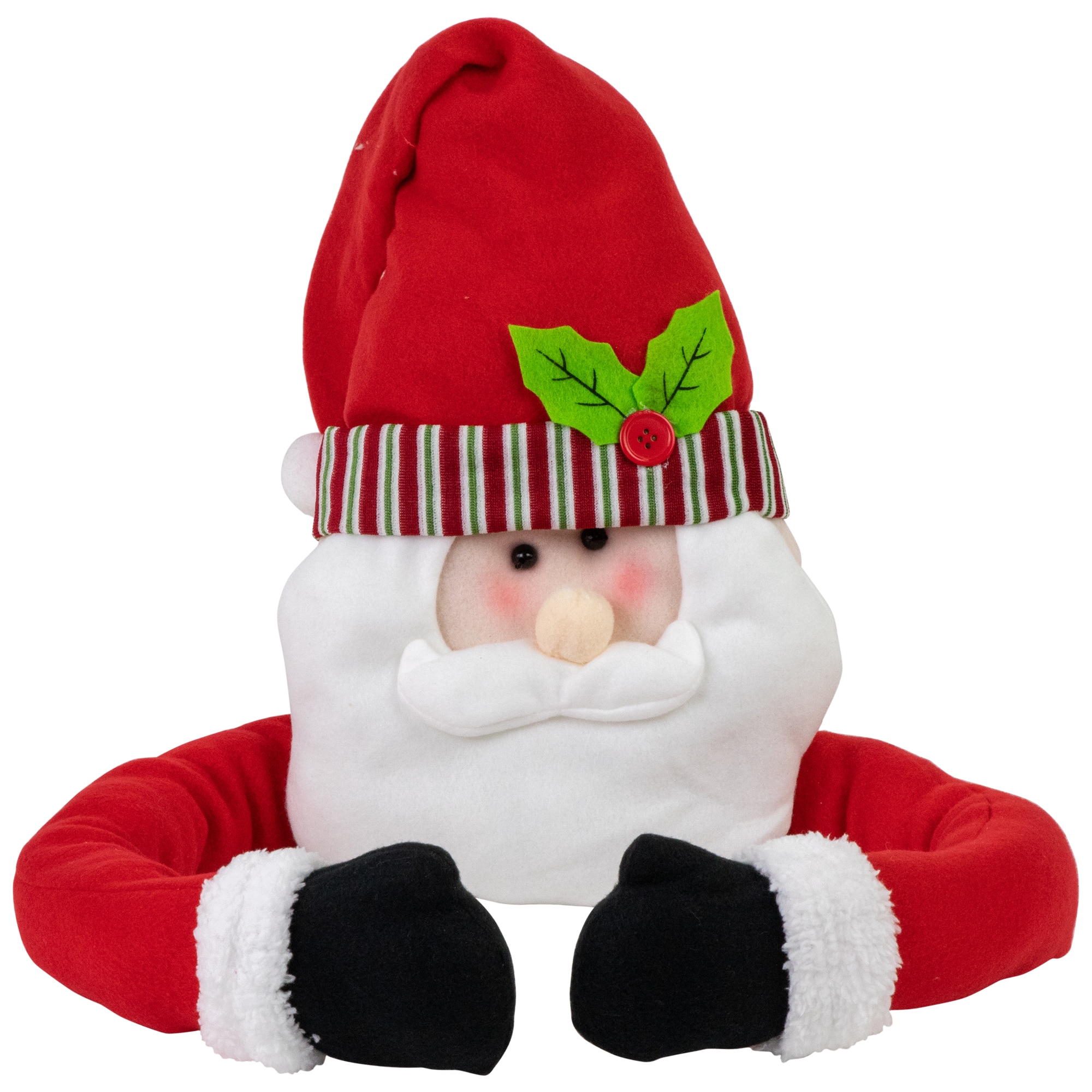 27" Unlit Plush Santa Claus Christmas Tree Topper