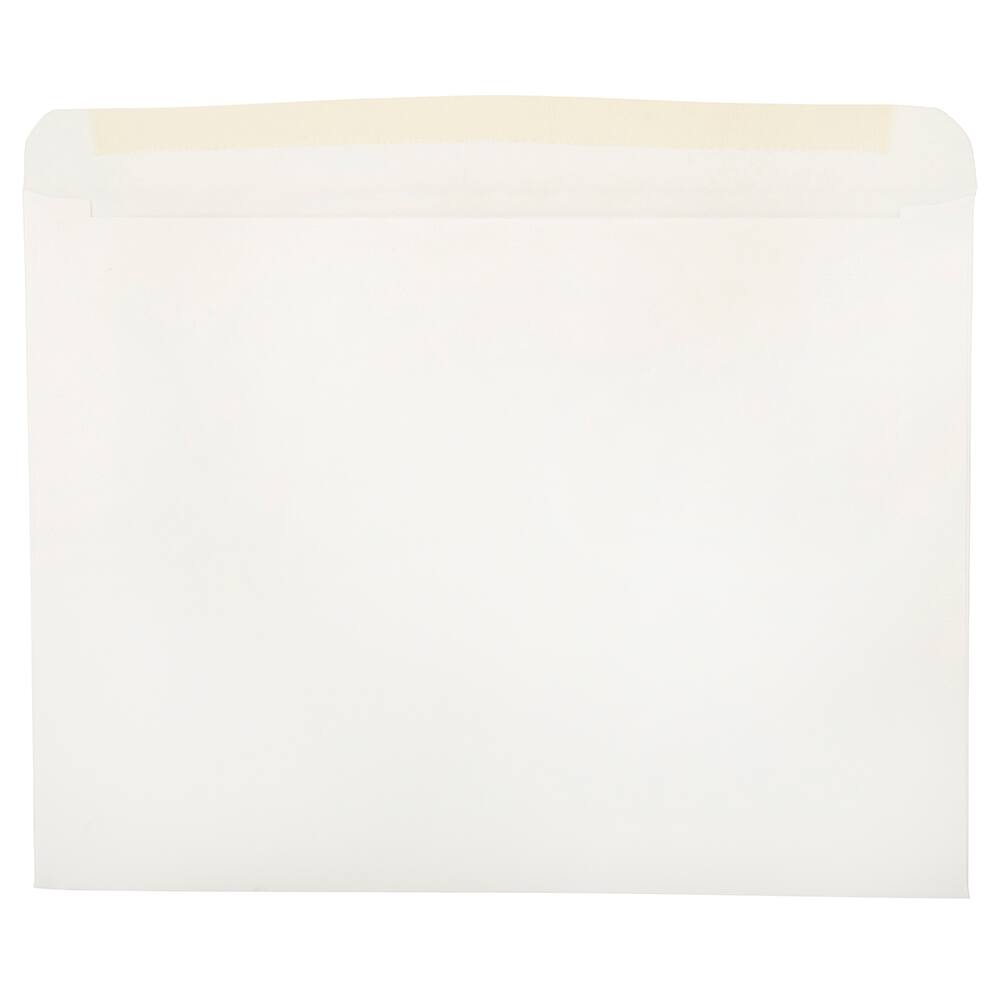 JAM Paper 9" x 12" White Booklet Commercial Window Envelopes
