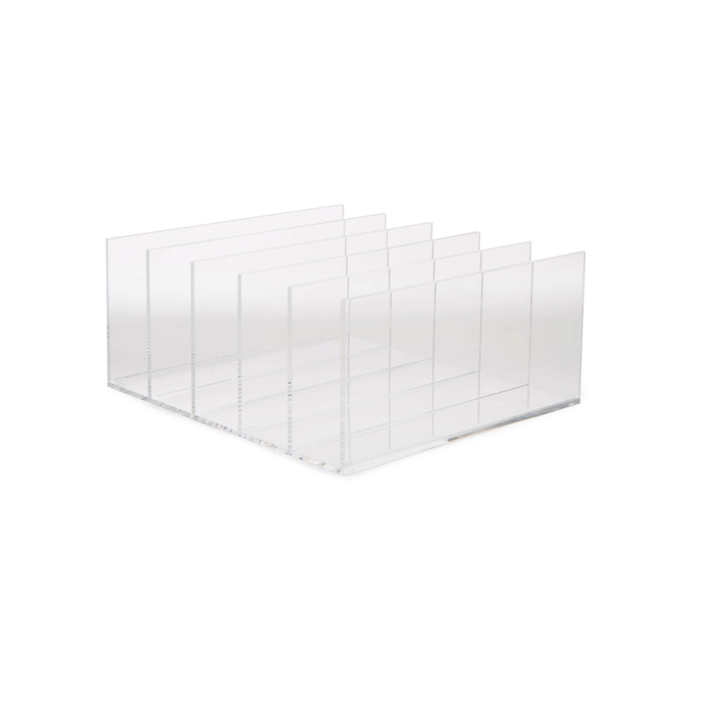 Mind Reader 5 Compartment Vertical Acrylic File Holder