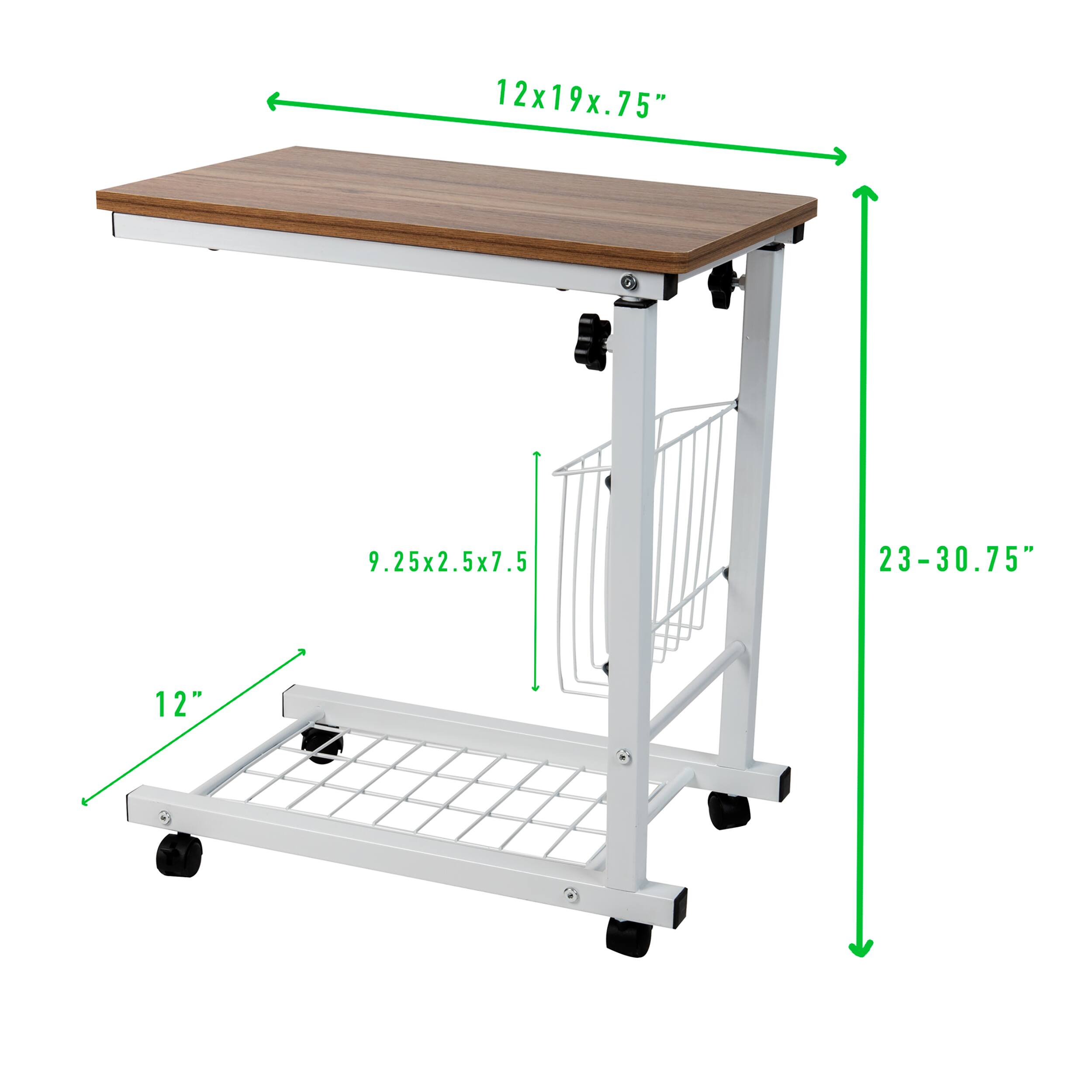 Mind Reader Brown Adjustable Height Laptop Desk