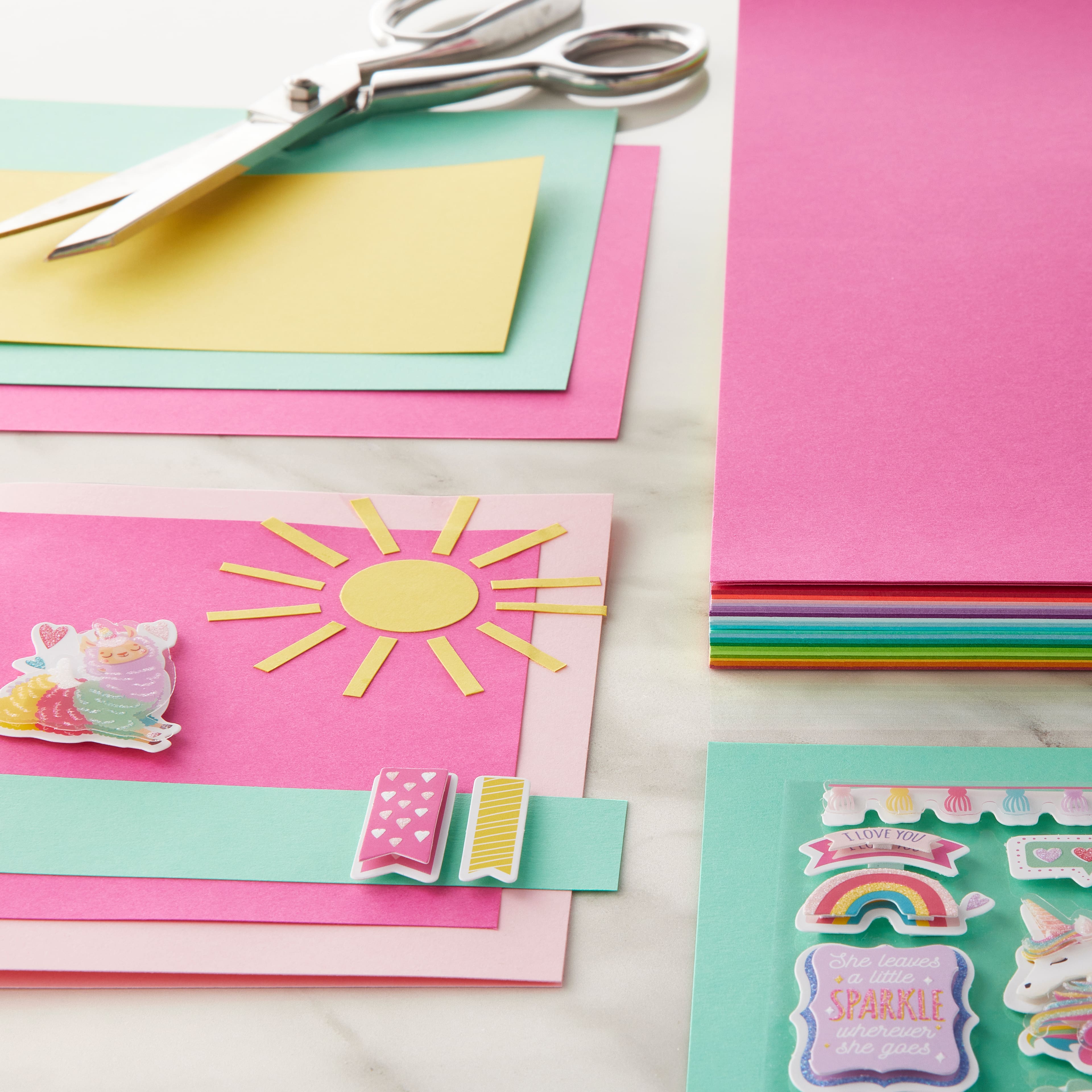 Bright Essentials 12 x 12 Cardstock Paper Pack by Recollections™, 100  Sheets