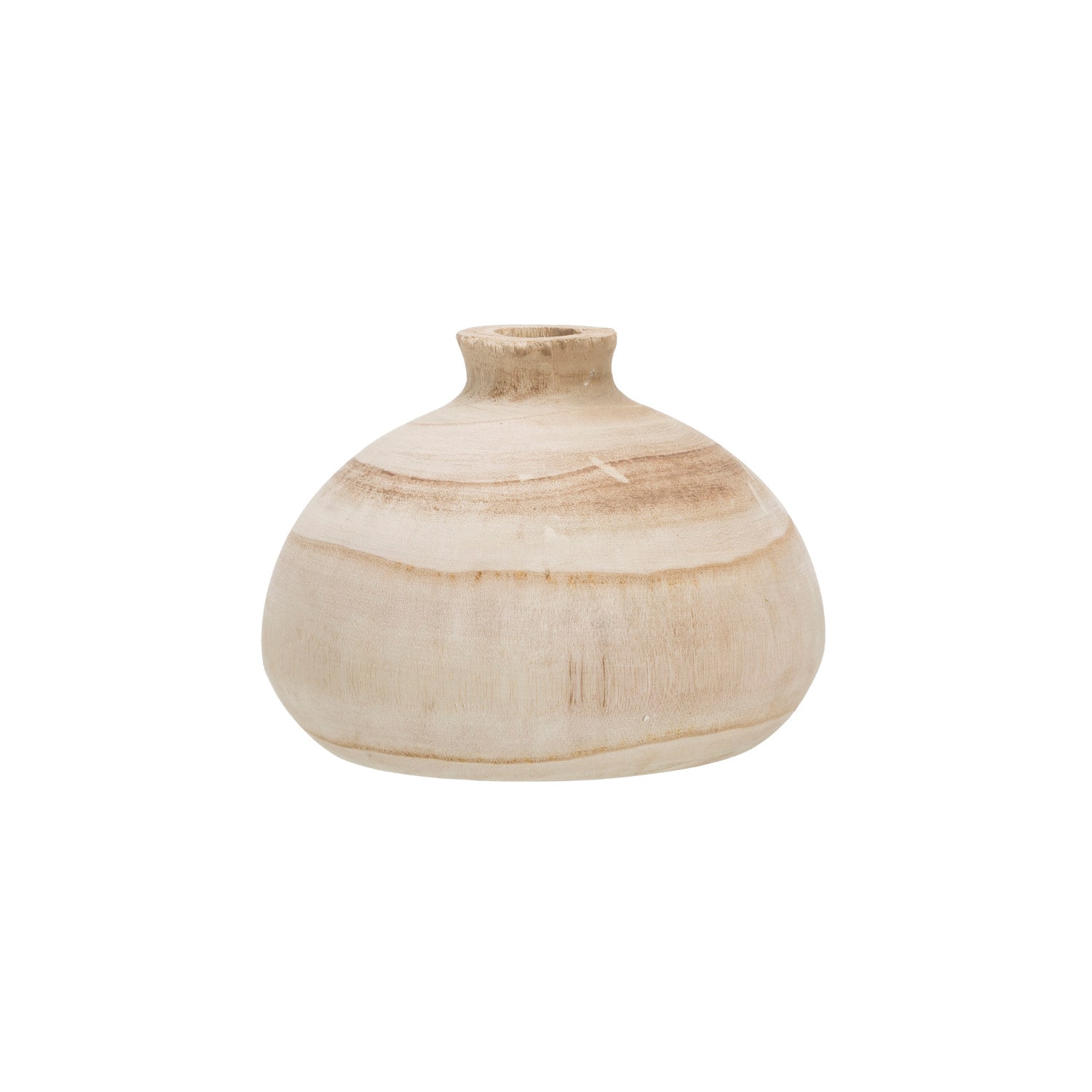 5.5&#x22; Paulownia Wood Vase 