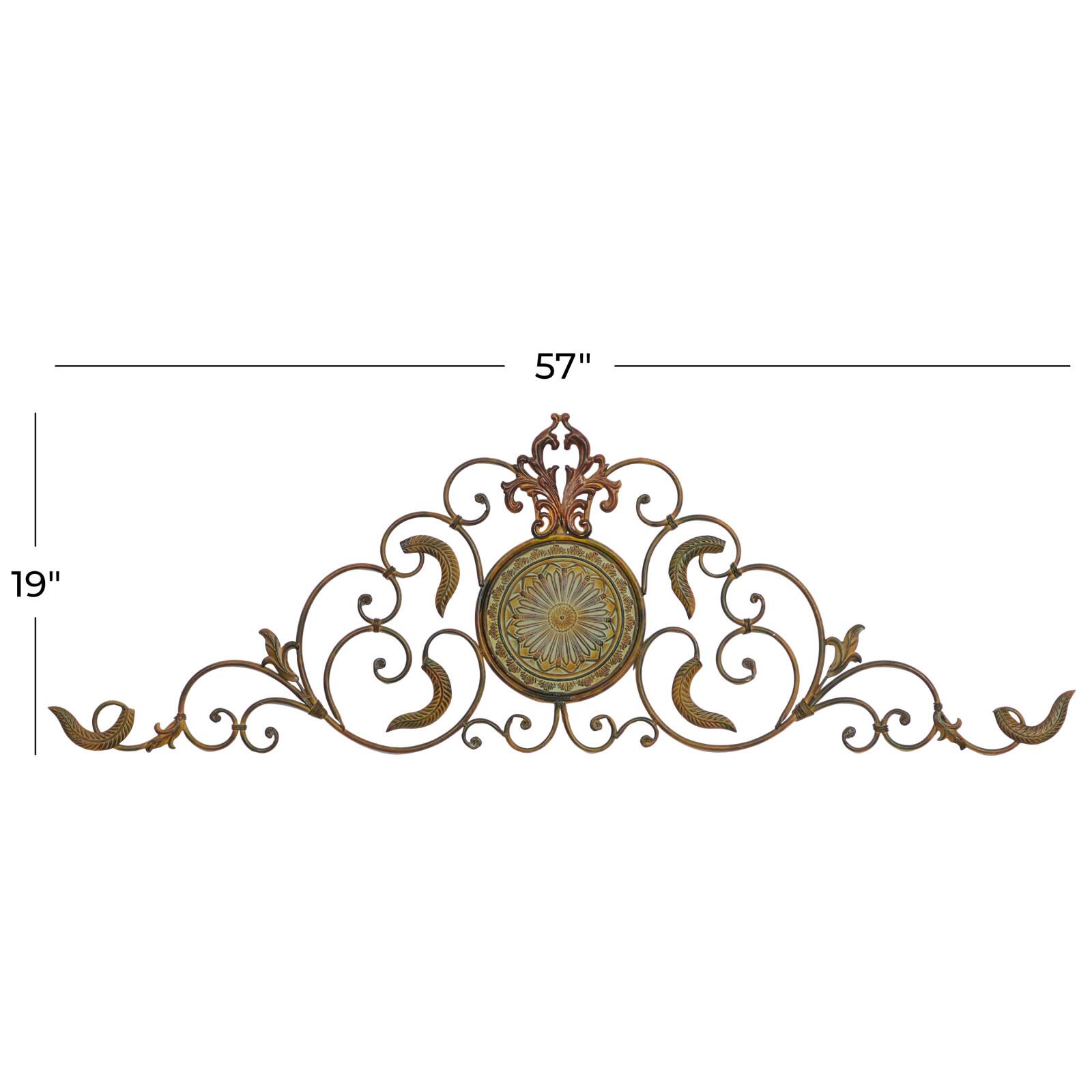 57&#x22; Gold iron Rustic Wall D&#xE9;cor