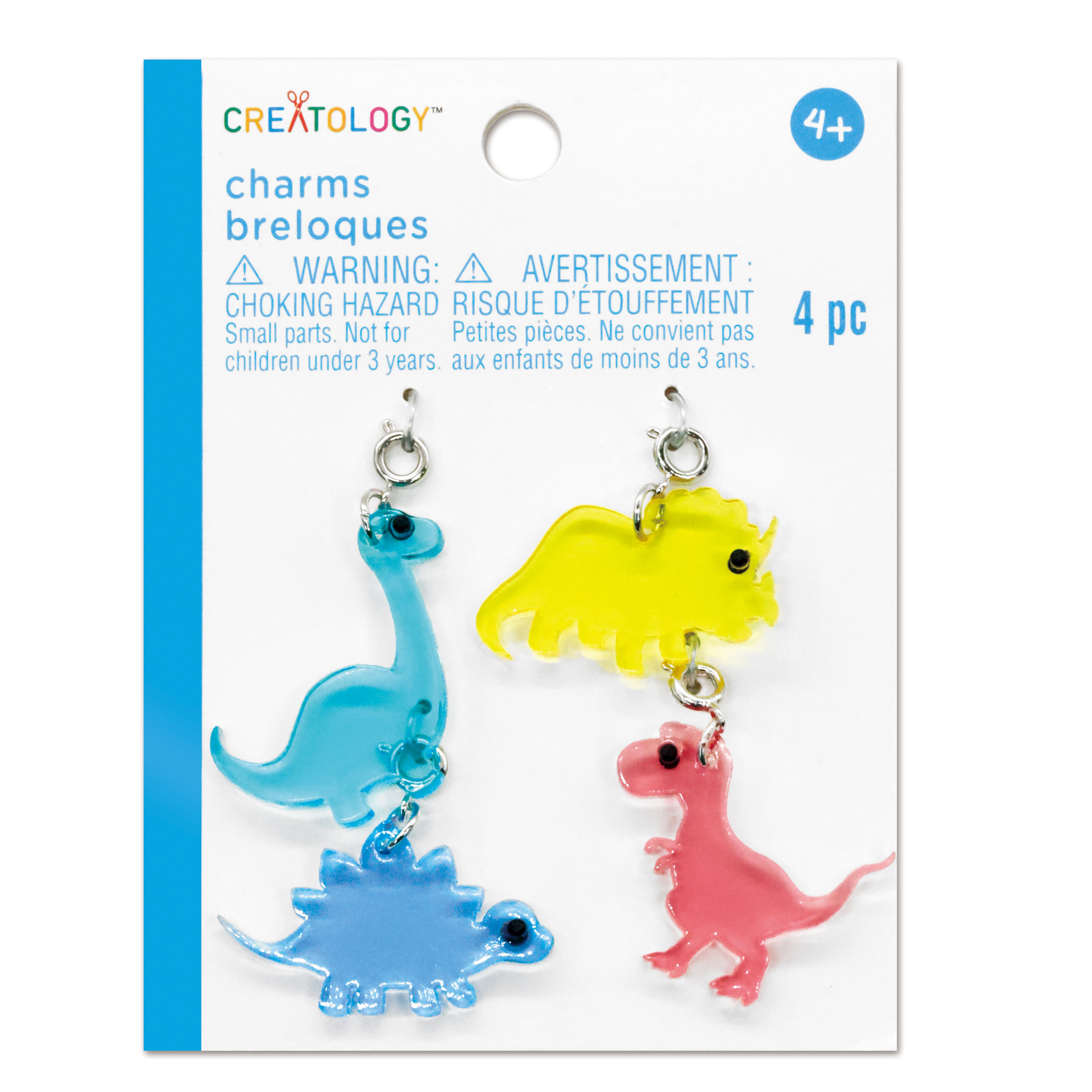 12 Packs: 4 ct. (48 total) Dinosaur Charms by Creatology&#x2122;