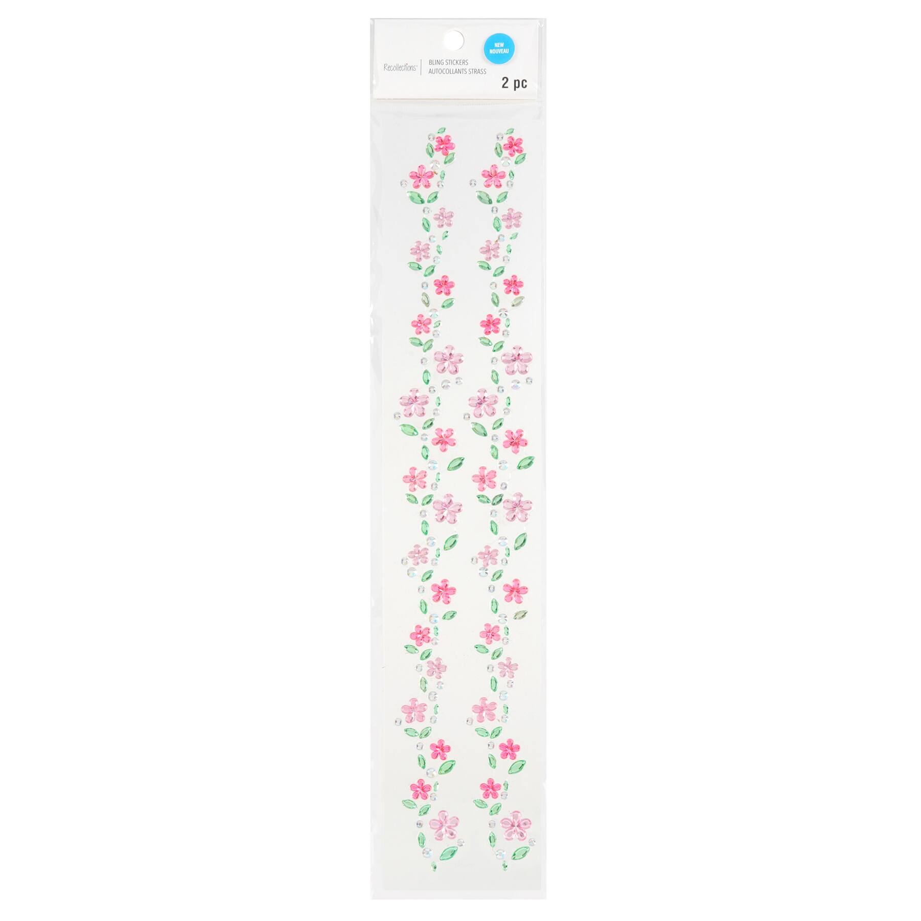 Flowers Strip Bling Stickers by Recollections™