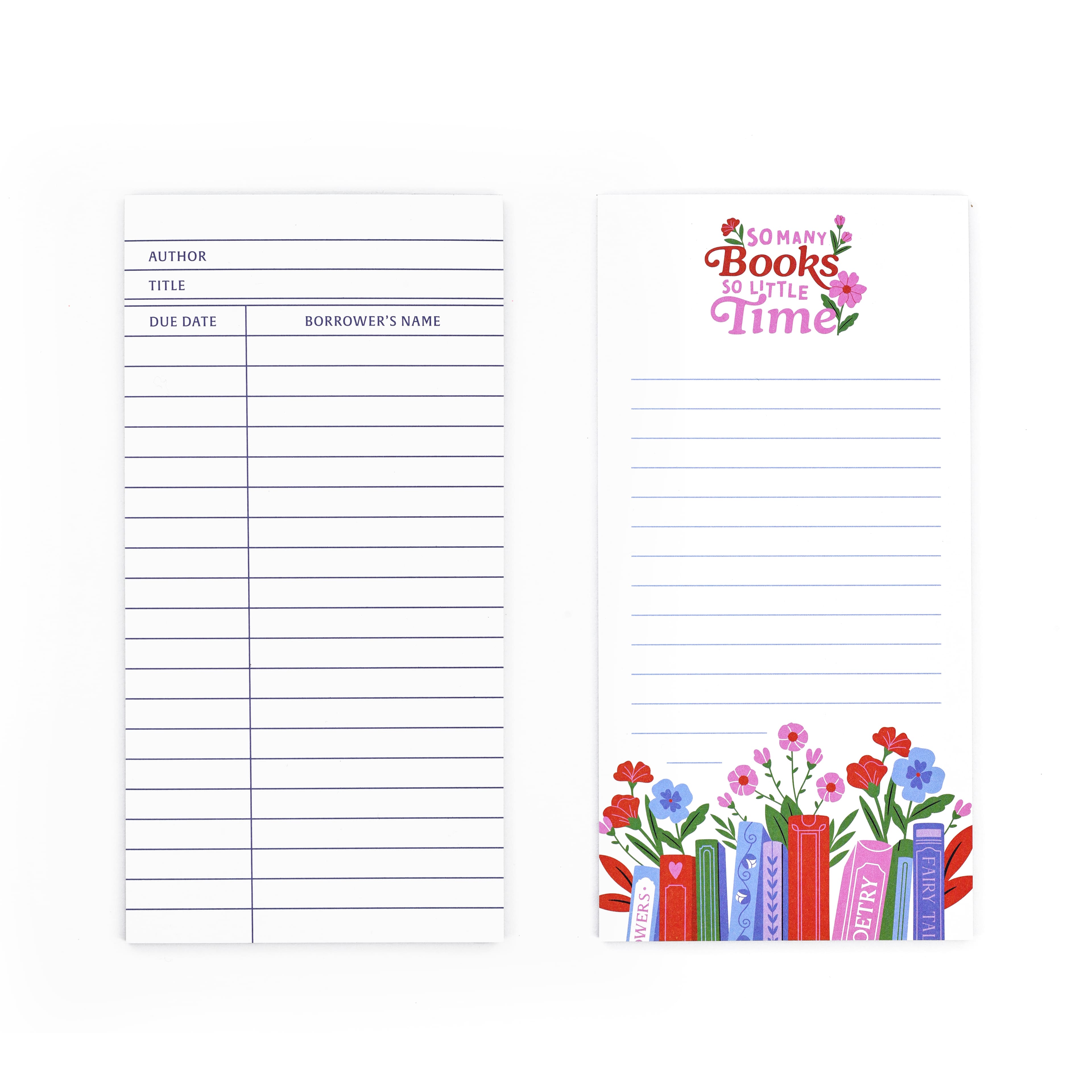 Assorted 4" x 8" Bookish Magnetic Notepad, 1pc. by Fab Finds