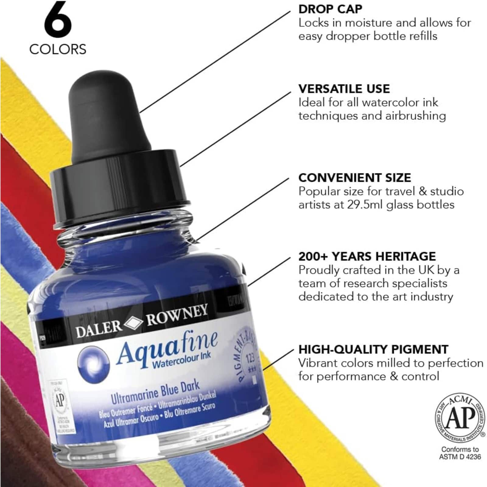 Daler-Rowney Aquafine Watercolor Ink Introduction Set