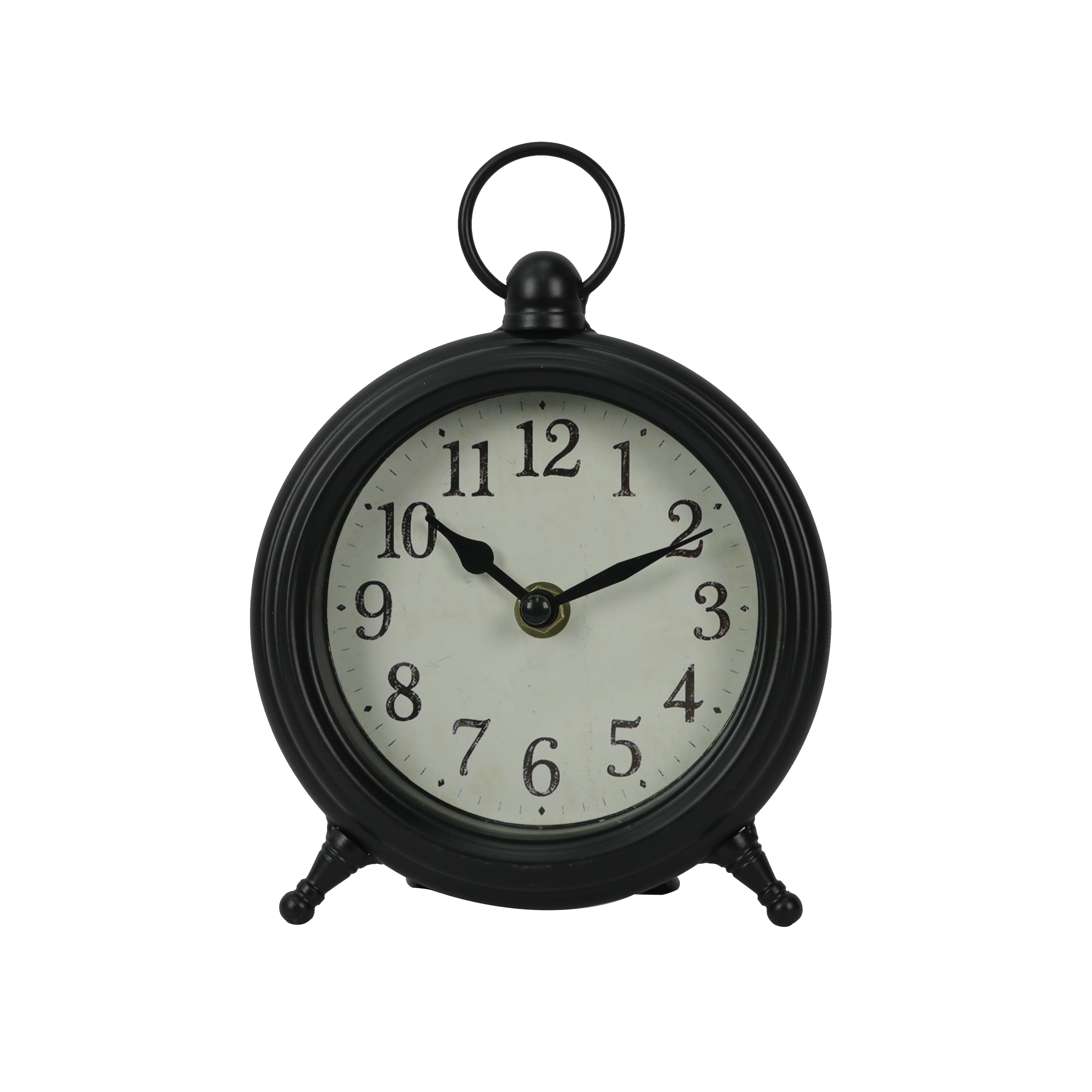 7.4&#x22; Black Metal Clock by Ashland&#xAE;