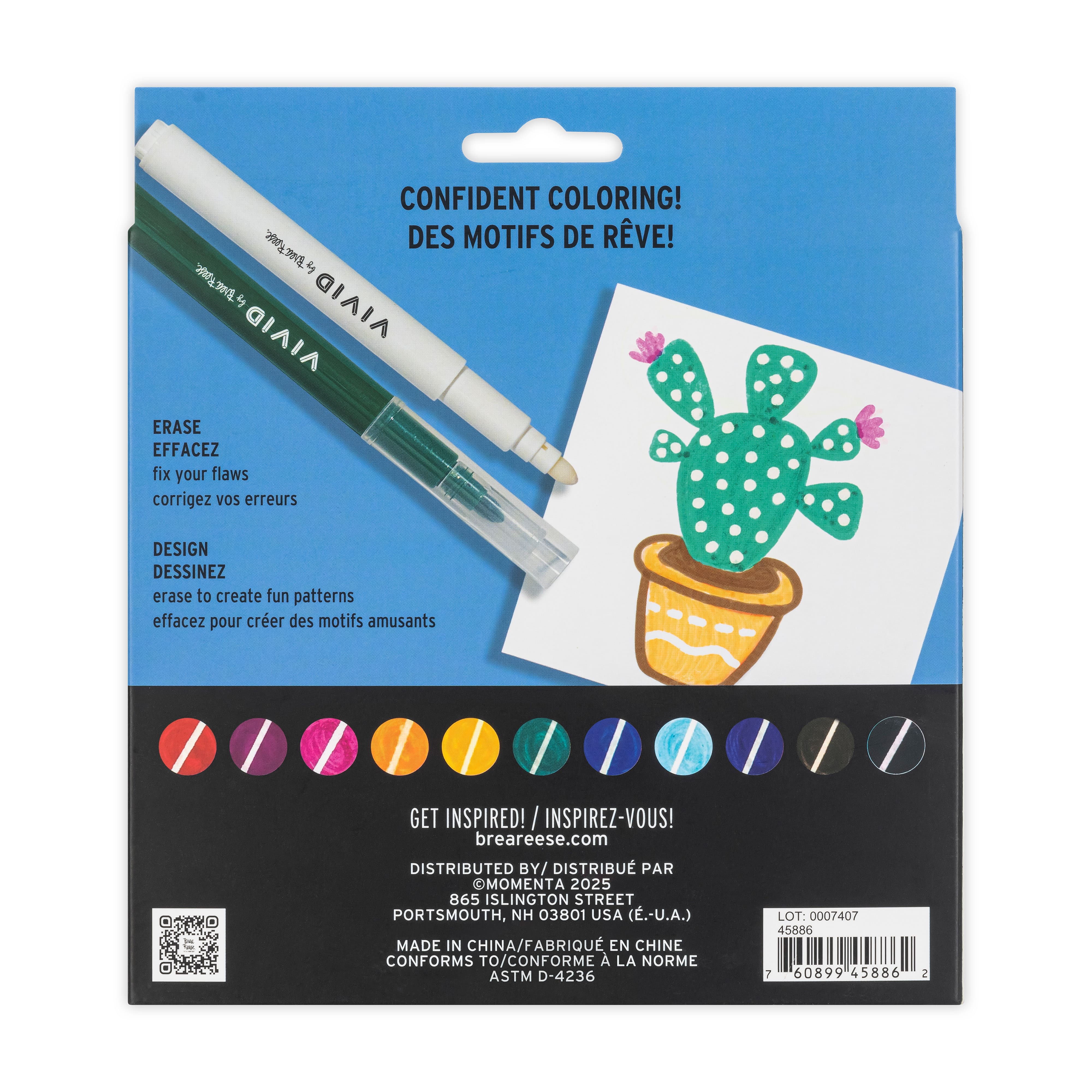 VIVID by Brea Reese® Eraser Markers Set