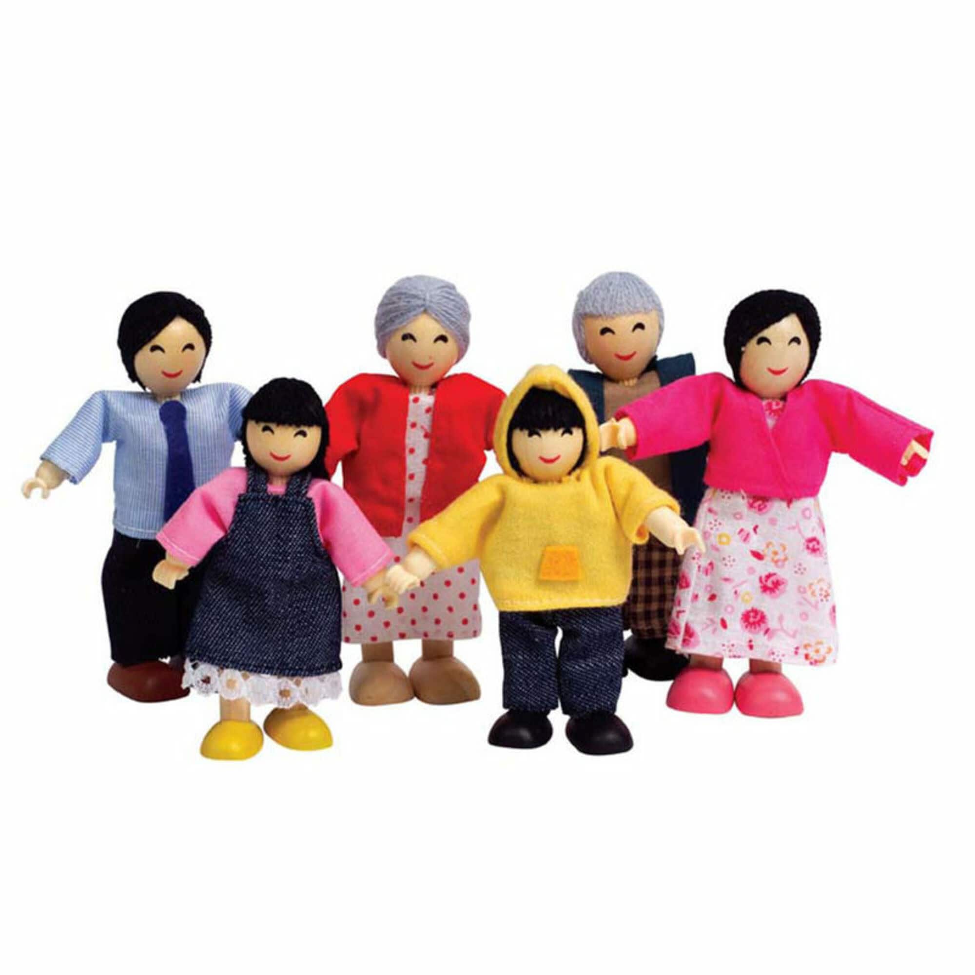 Hape Happy Family Dollhouse 6 Dolls Set